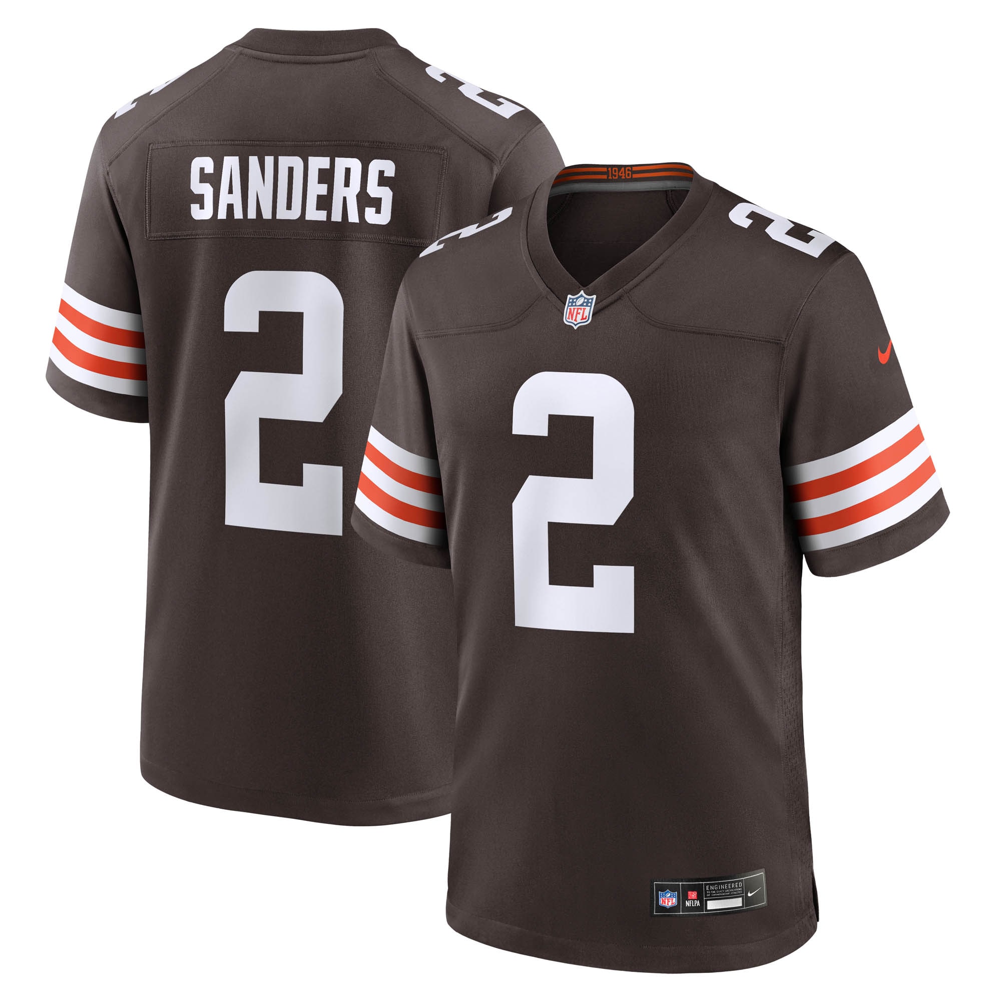 Shedeur Sanders Cleveland Browns Game Jersey - Brown