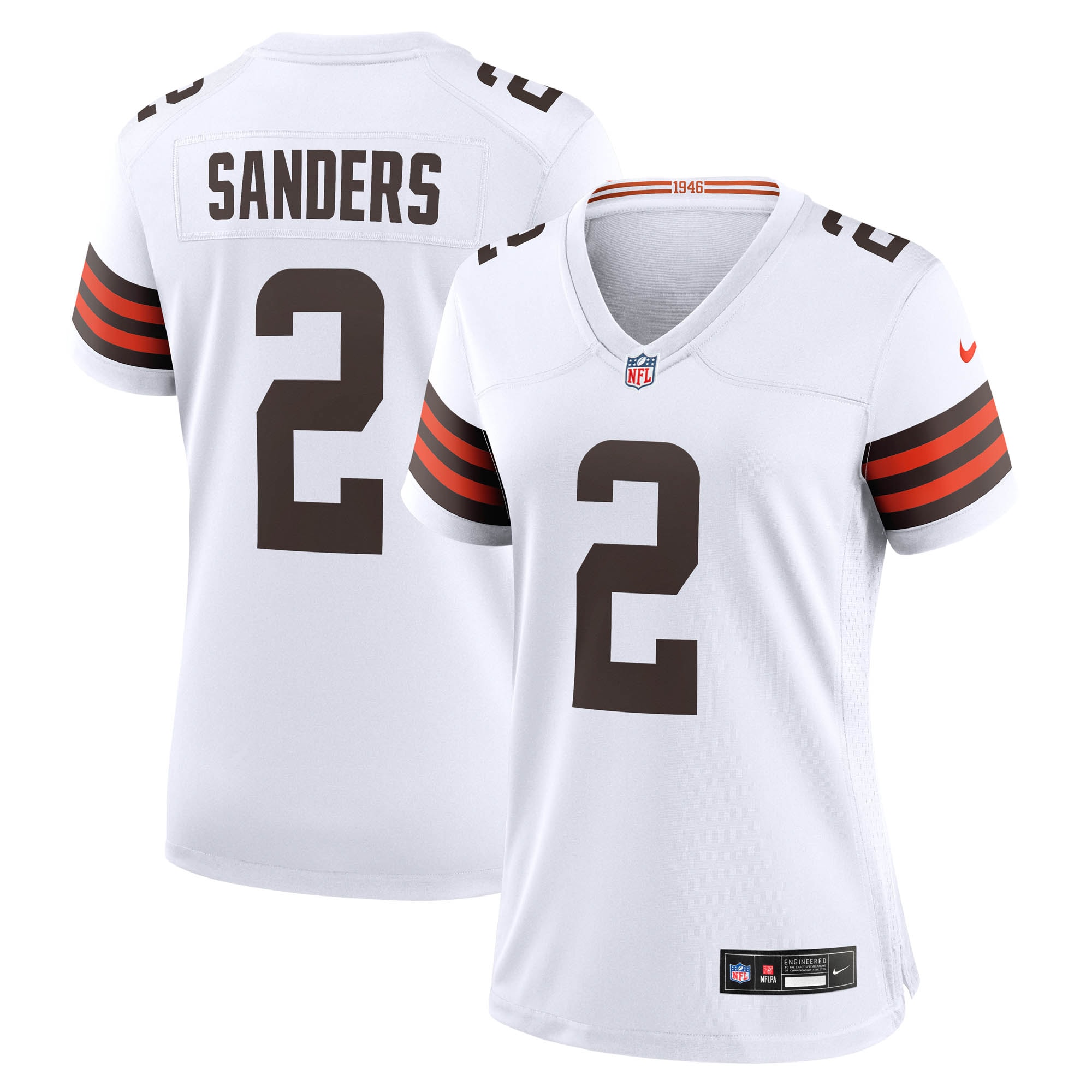 Shedeur Sanders Cleveland Browns Women's Game Jersey - White