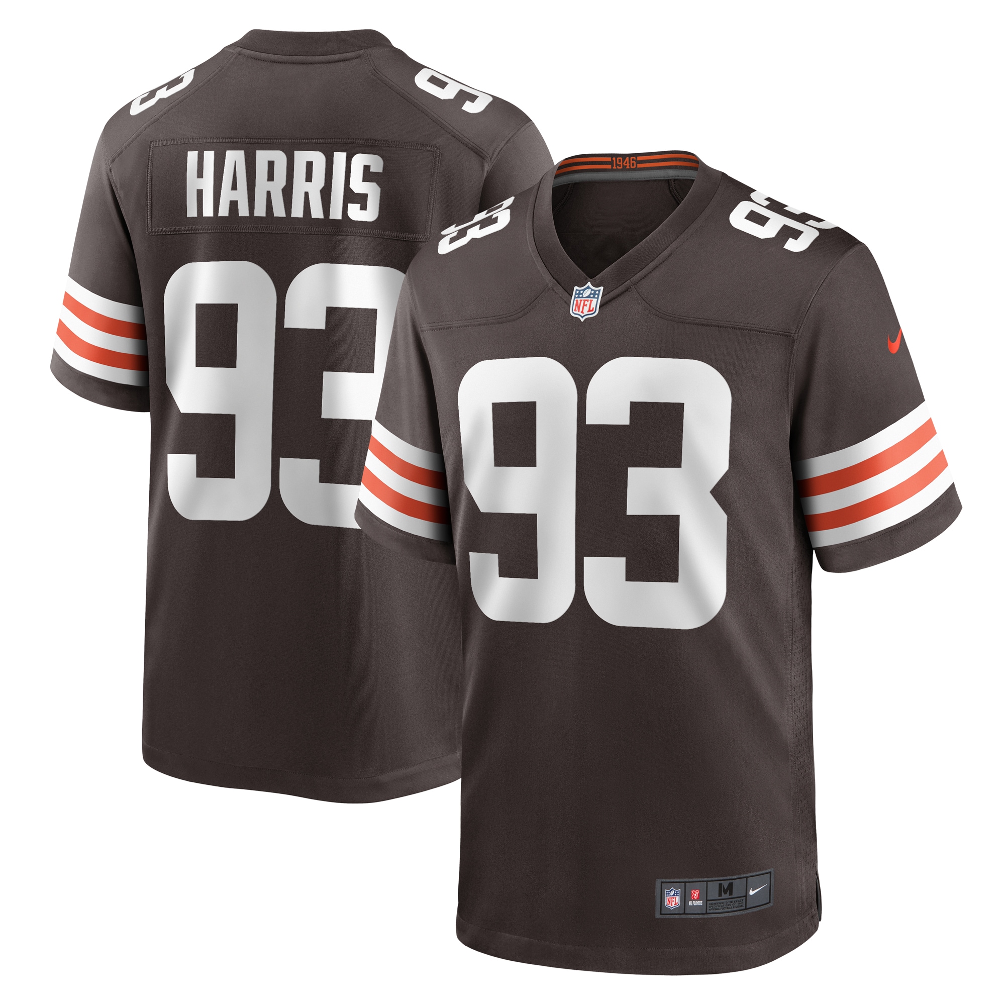 Shelby Harris Cleveland Browns Team Game Jersey - Brown