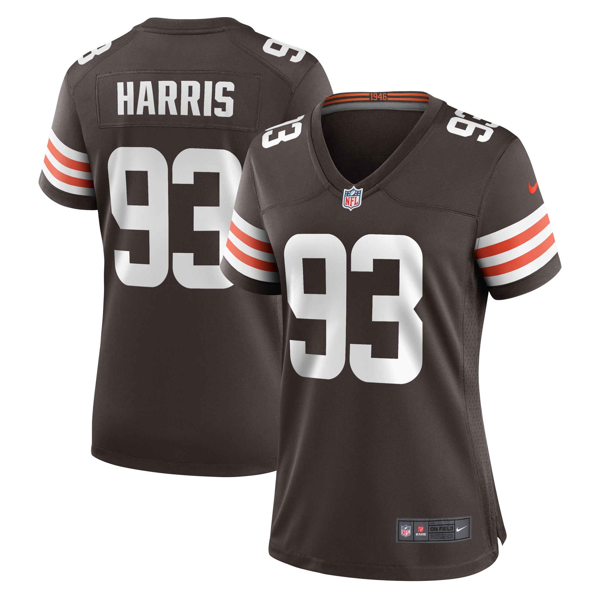 Shelby Harris Cleveland Browns Women's Team Game Jersey - Brown