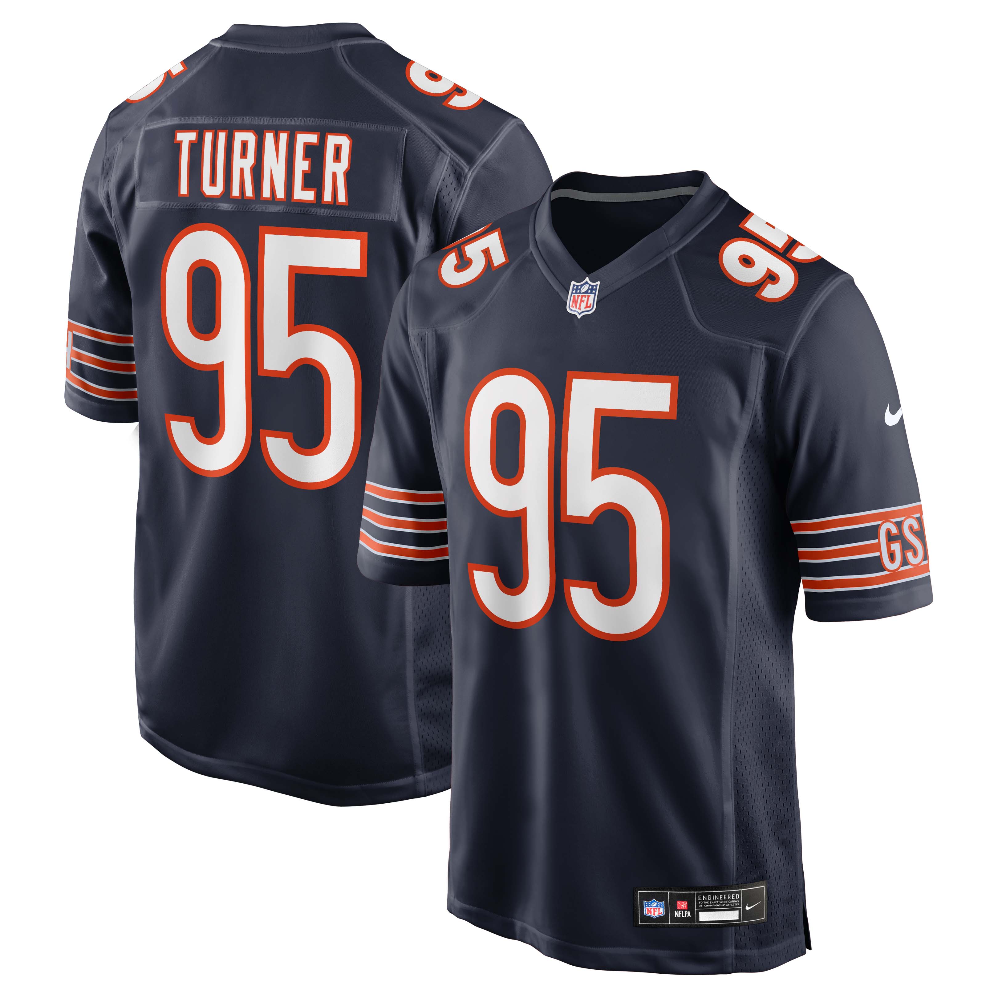 Shemar Turner Chicago Bears Team Game Jersey - Navy