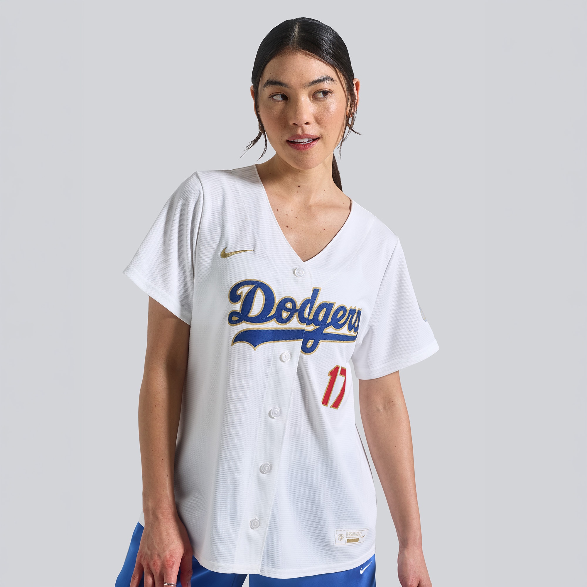 Shohei Ohtani Los Angeles Dodgers Women's 2026 Gold Collection Stadium Jersey - White
