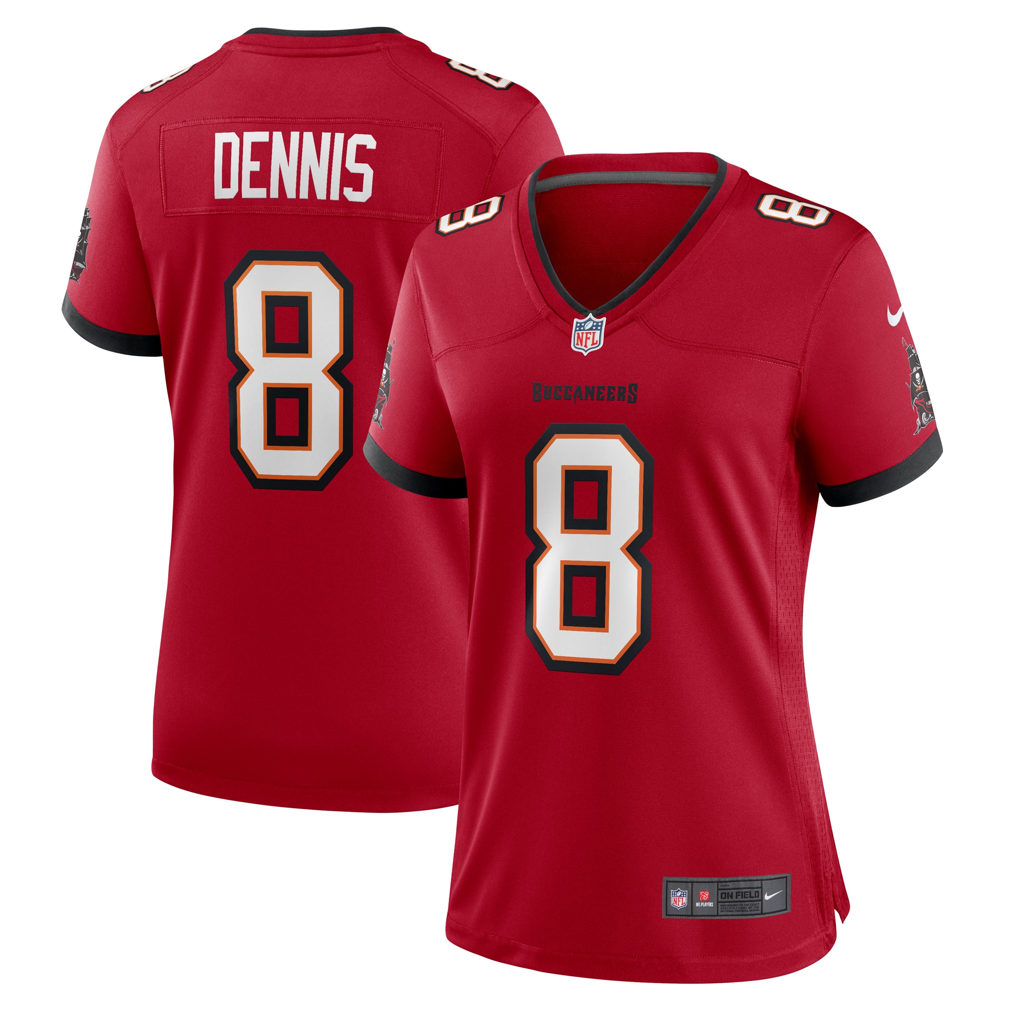 SirVocea Dennis Tampa Bay Buccaneers Women's Game Jersey - Red