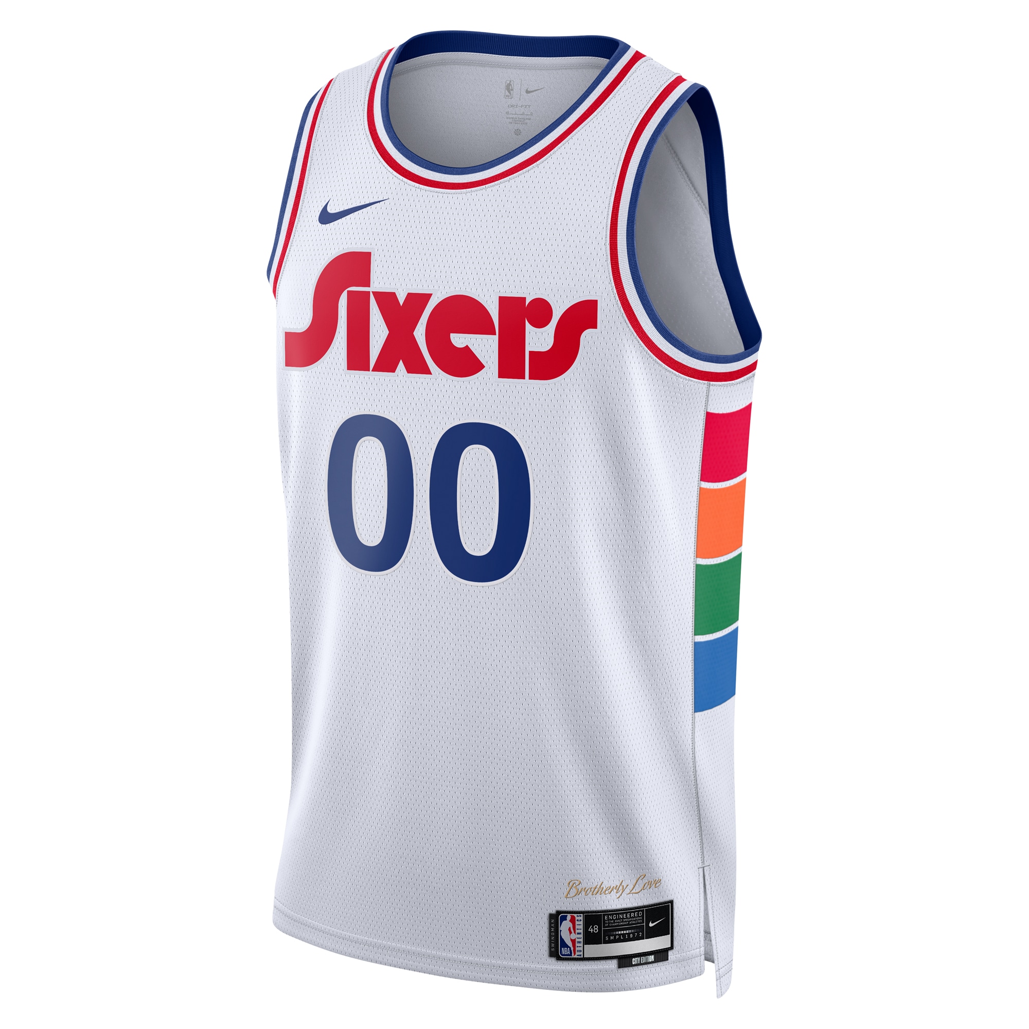 Alternative view of Sixers Custom City Edition Jersey - Nike Sixers White City Edition