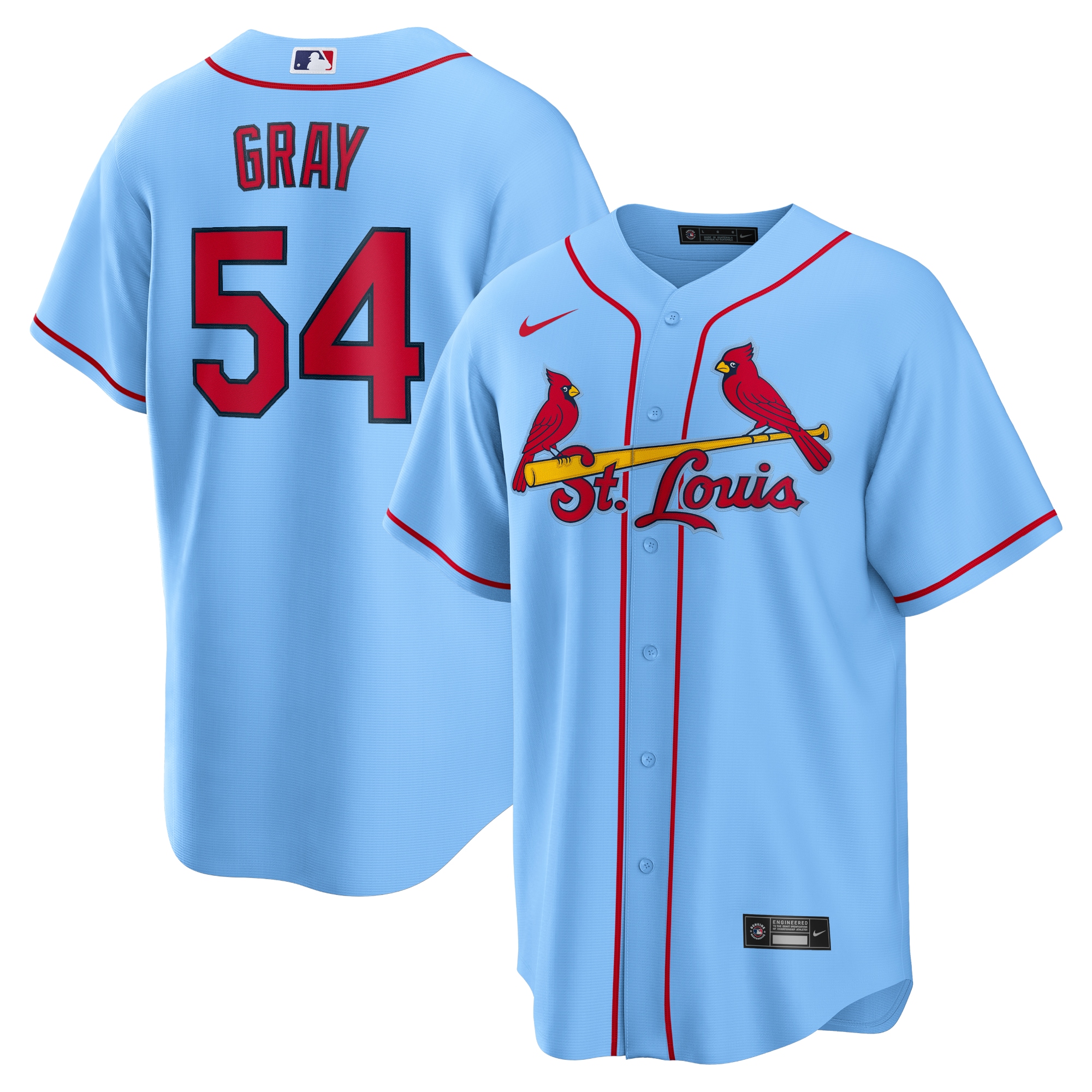 Sonny Gray St. Louis Cardinals Alternate Jersey - Light Blue