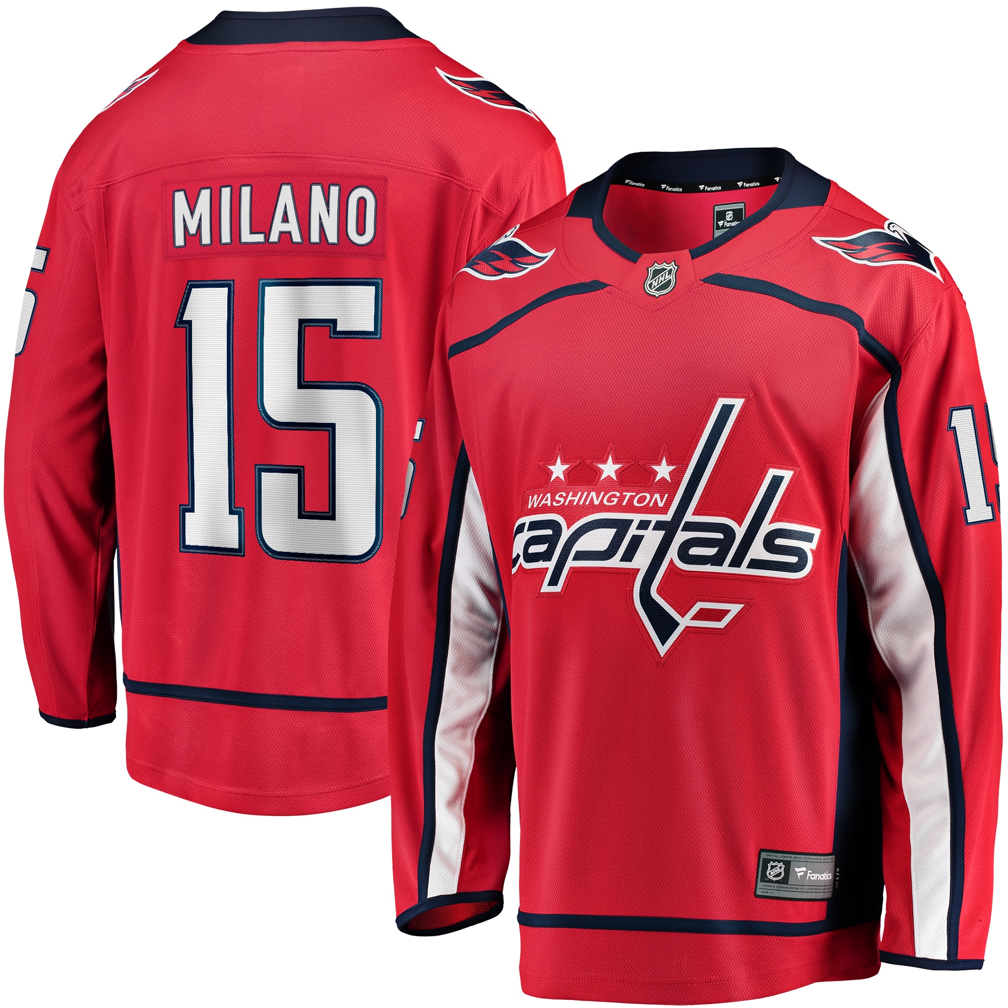 Sonny Milano Washington Capitals Fanatics Home Breakaway Jersey - Red