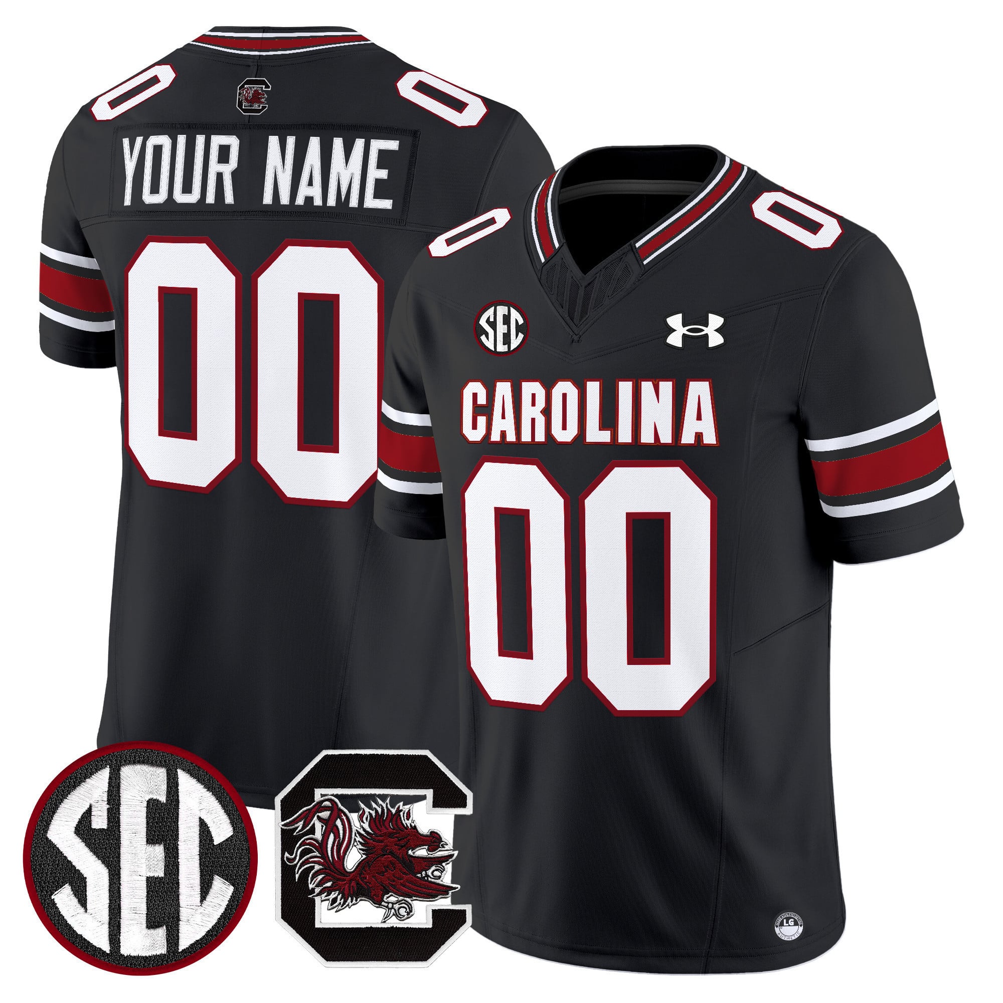Alternative view of South Carolina Garnet Custom Jersey - Under Armour