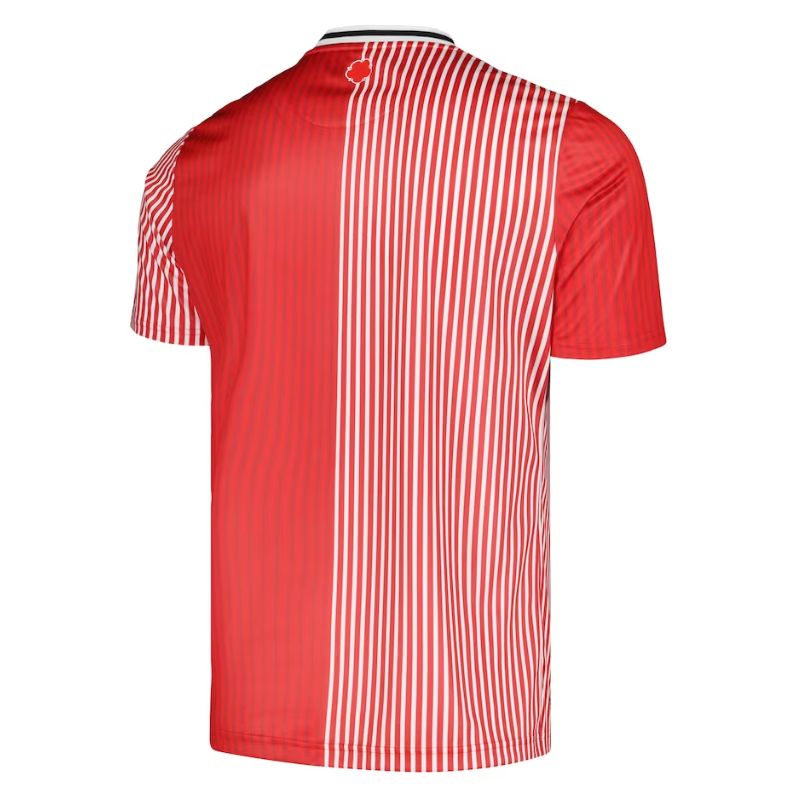 Alternative view of Southampton FC Home Jersey - Hummel - Red & White Stripes