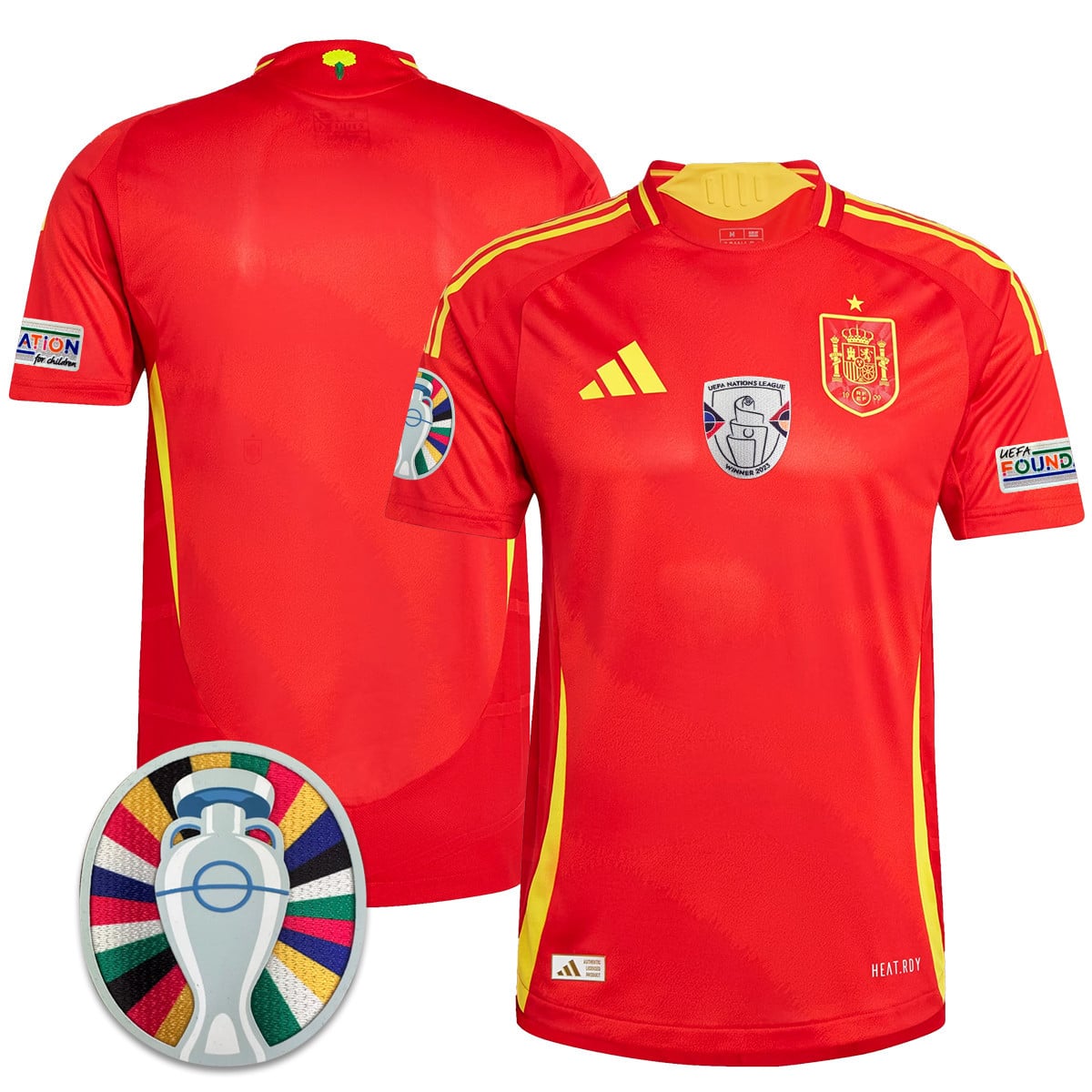Alternative view of Spain 2024 Lamine Yamal Jersey - Adidas Spain 2024 Away Jersey