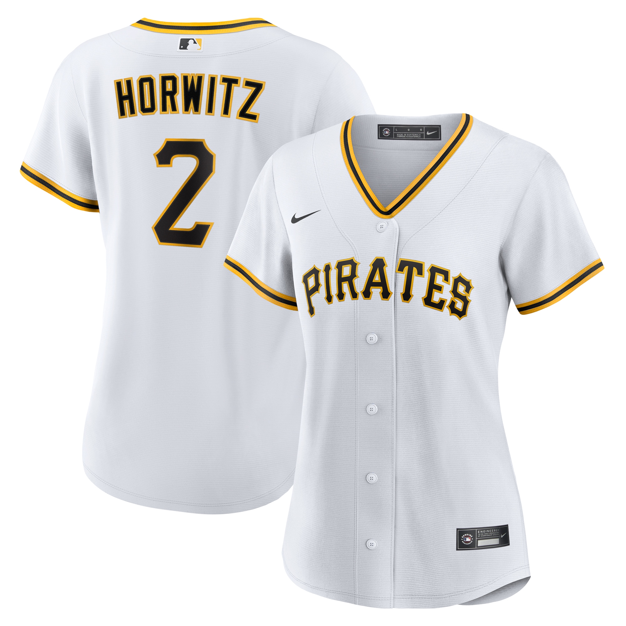 Spencer Horwitz Pittsburgh Pirates Women's Home Jersey - White