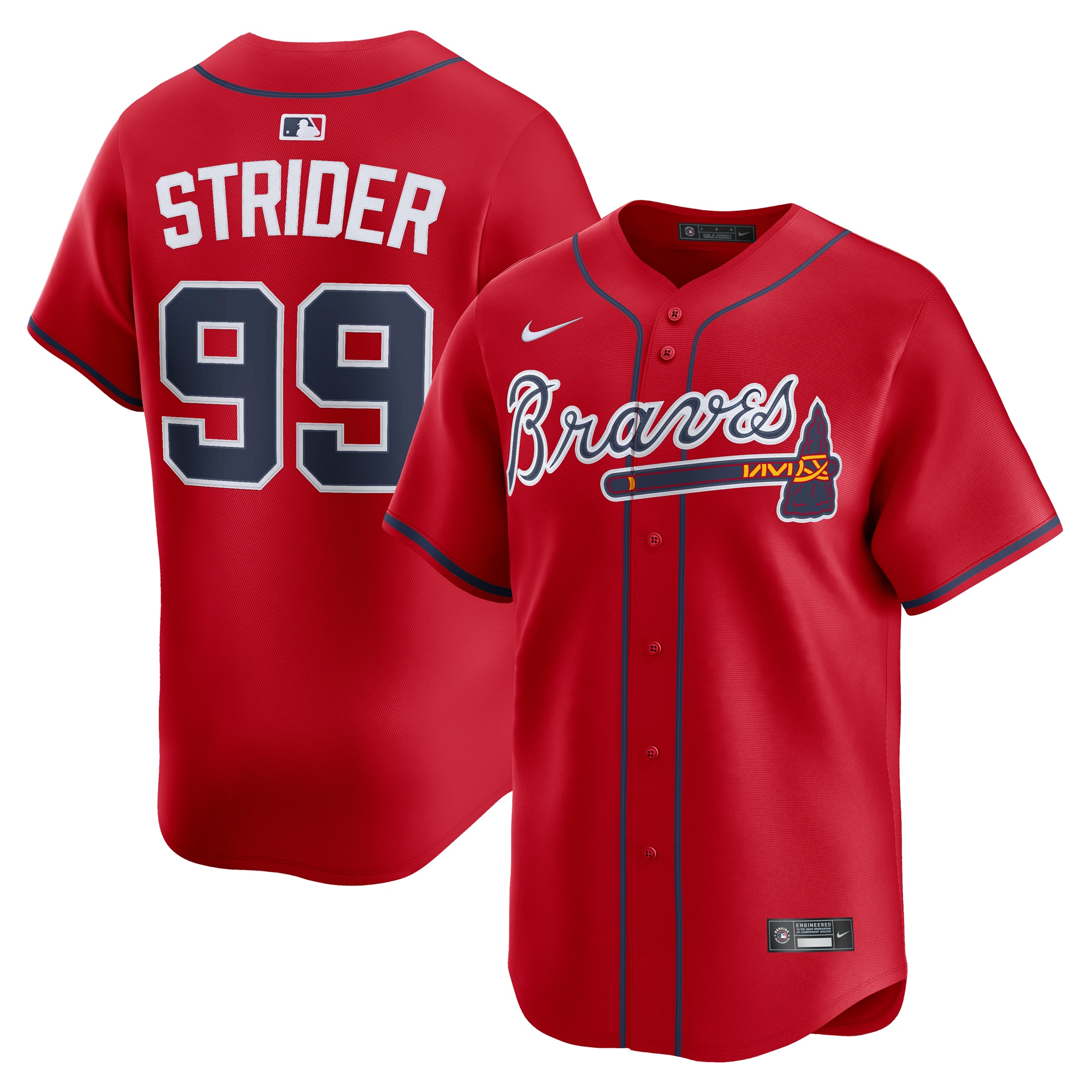 Spencer Strider Atlanta Braves Alternate Limited Player Jersey