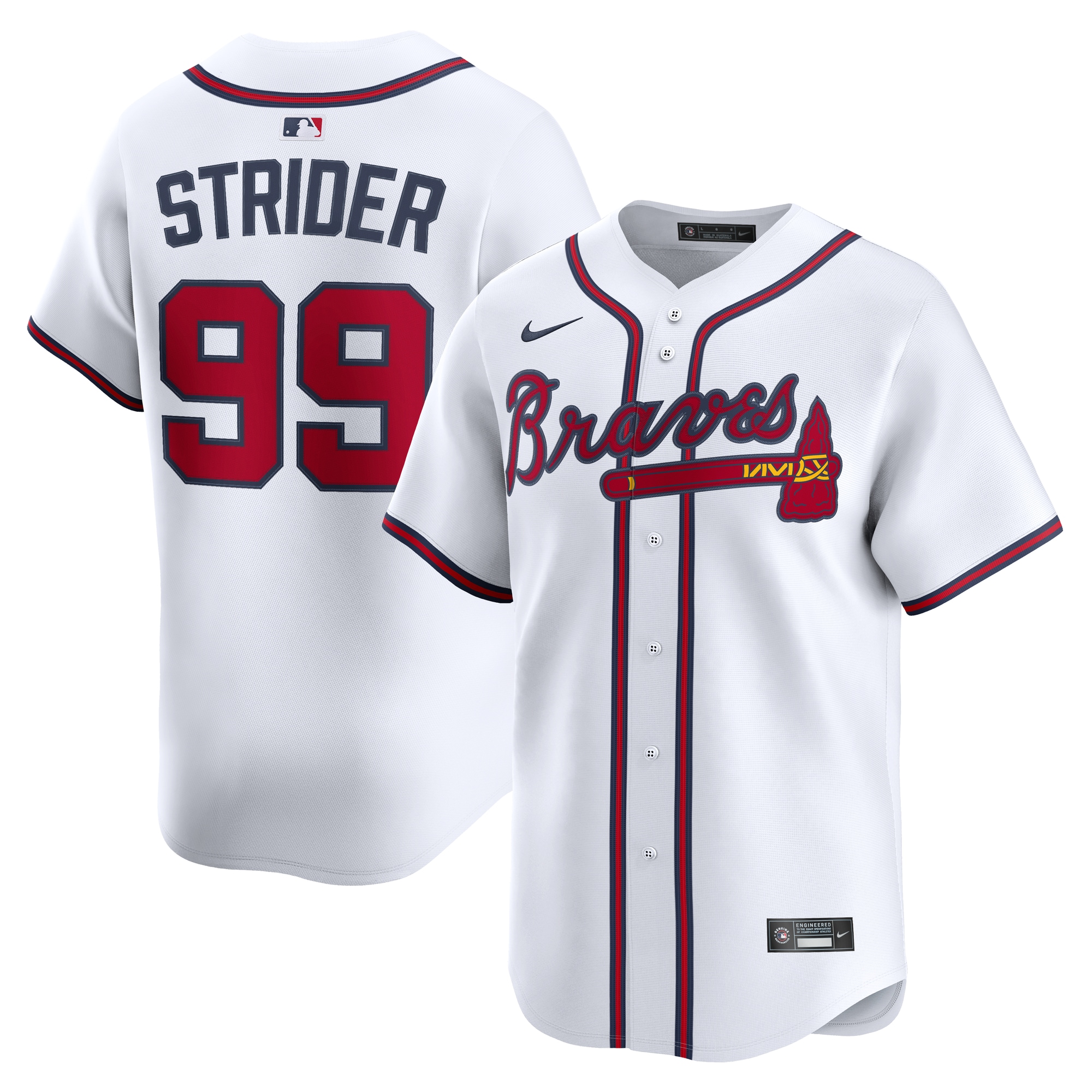 Spencer Strider Atlanta Braves Home Limited Player Jersey