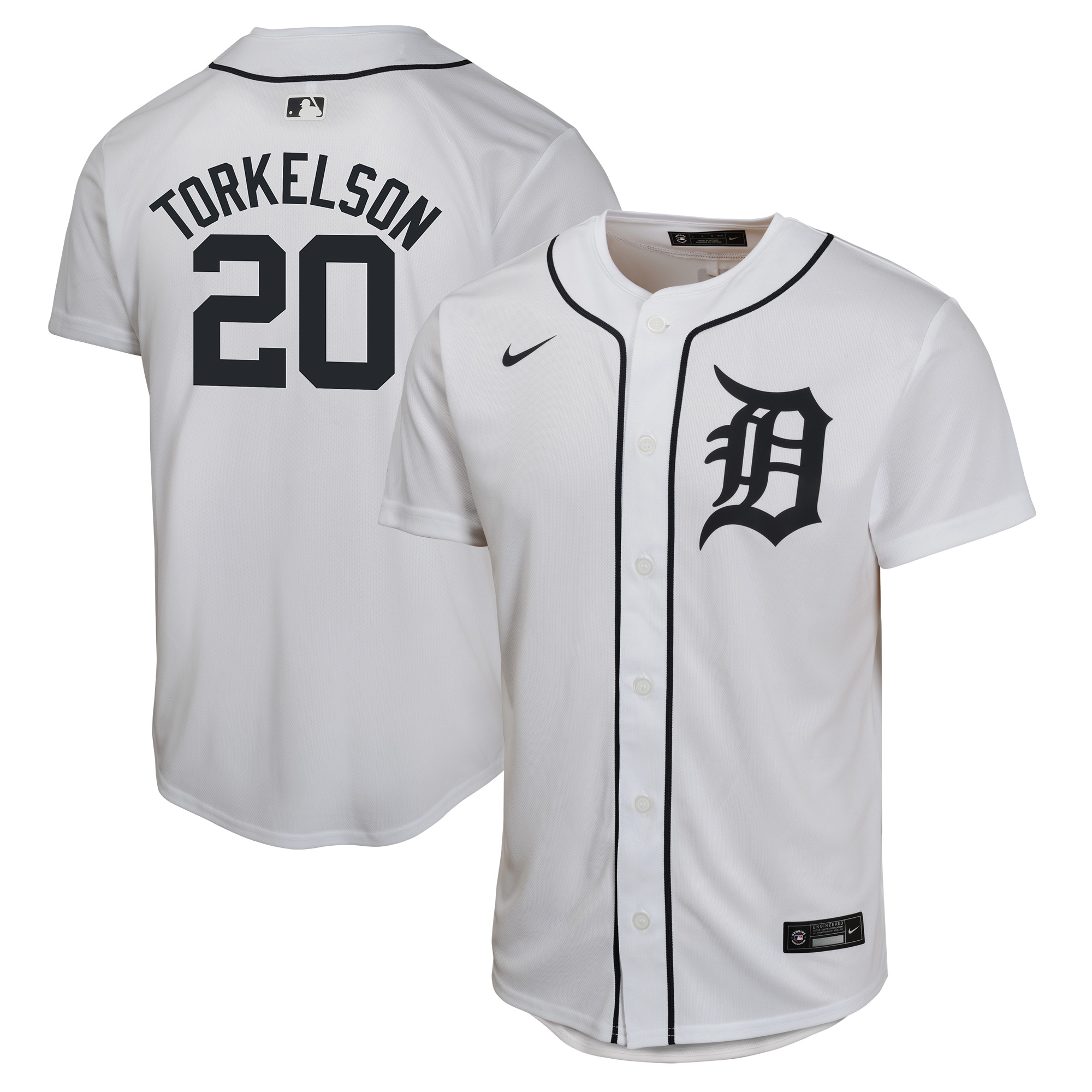 Spencer Torkelson Detroit Tigers Youth Home Game Player Jersey - White