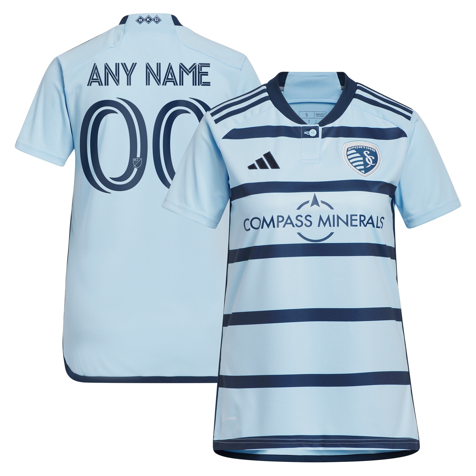 Sporting Kansas City Women's 2023 Hoops 4.0 Custom Jersey - Light Blue