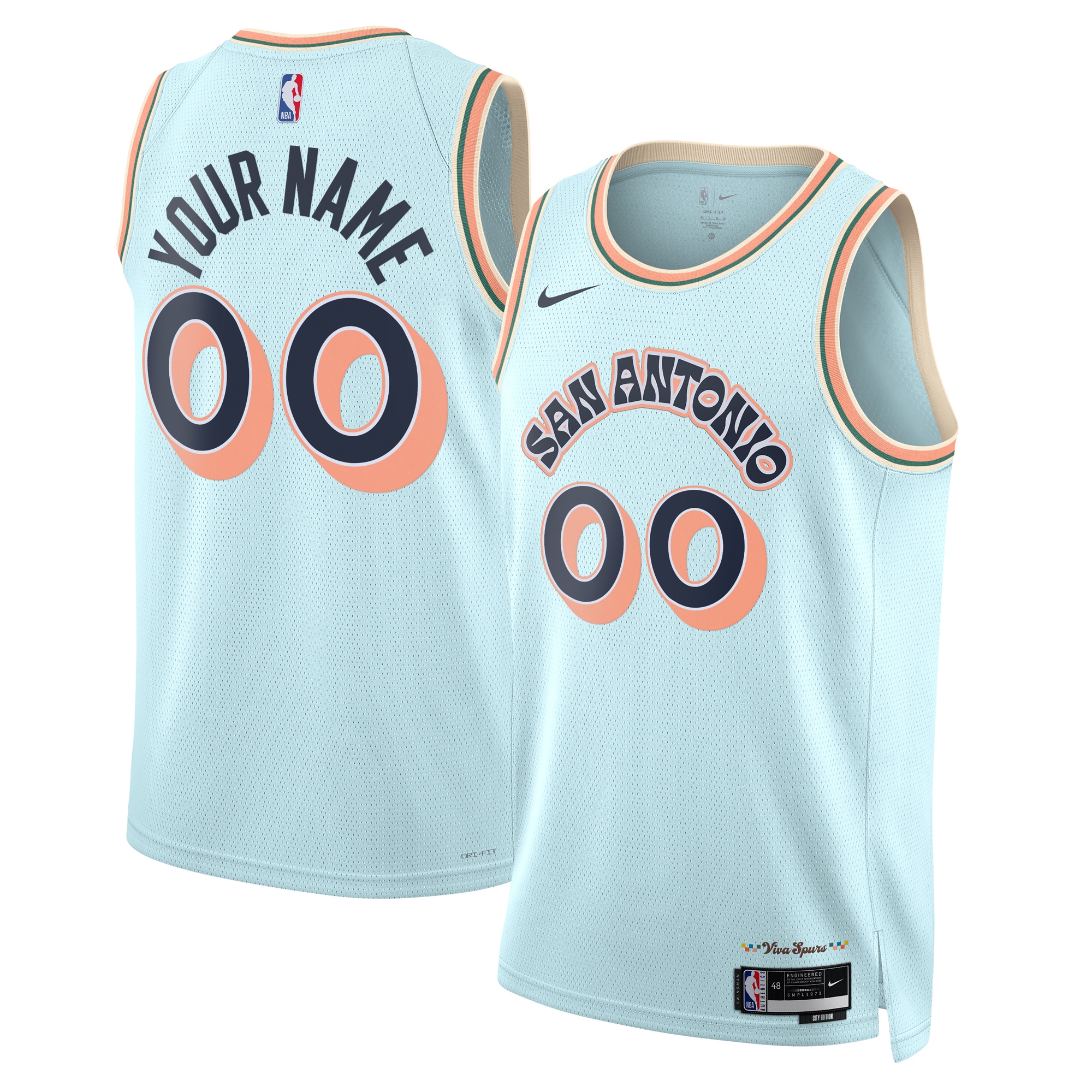 Spurs City Edition Jersey - Nike - Custom Name & Number