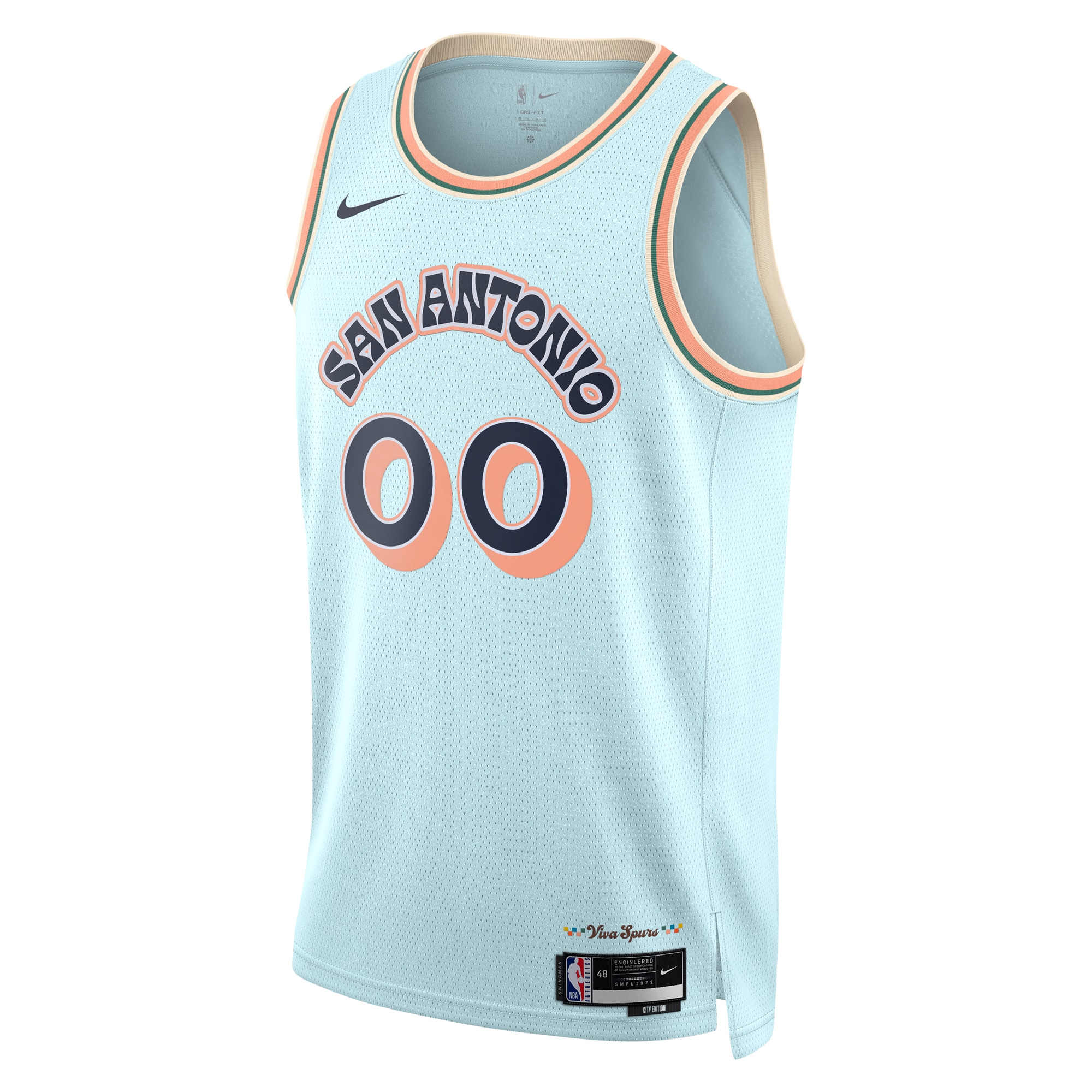 Alternative view of Spurs City Edition Jersey - Nike - Custom Name & Number