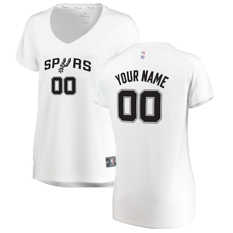 Spurs Women’s Custom Jersey - Fanatics Women’s Spurs White Jersey