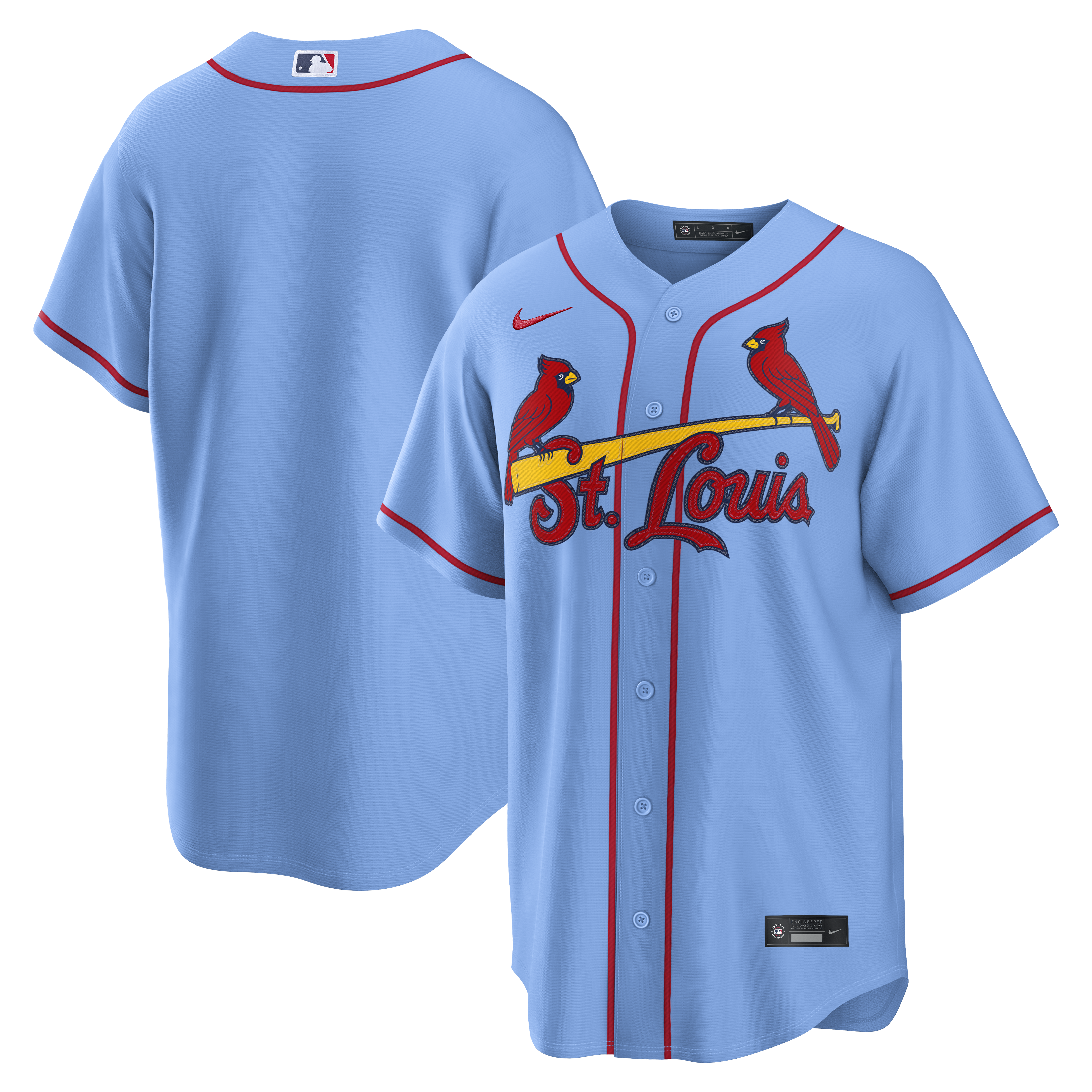 St. Louis Cardinals Alternate Jersey - Light Blue