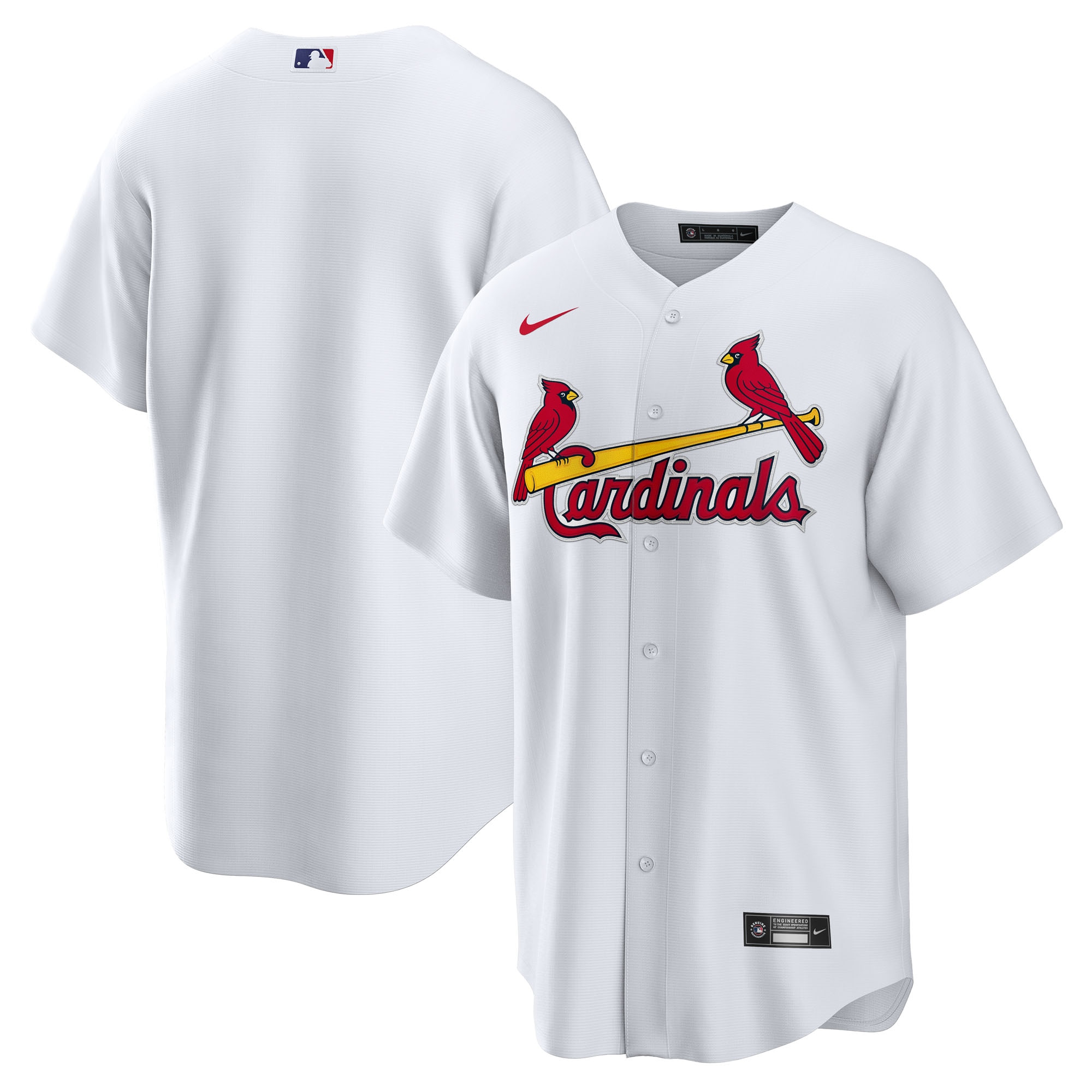 St. Louis Cardinals Home Big & Tall Jersey - White