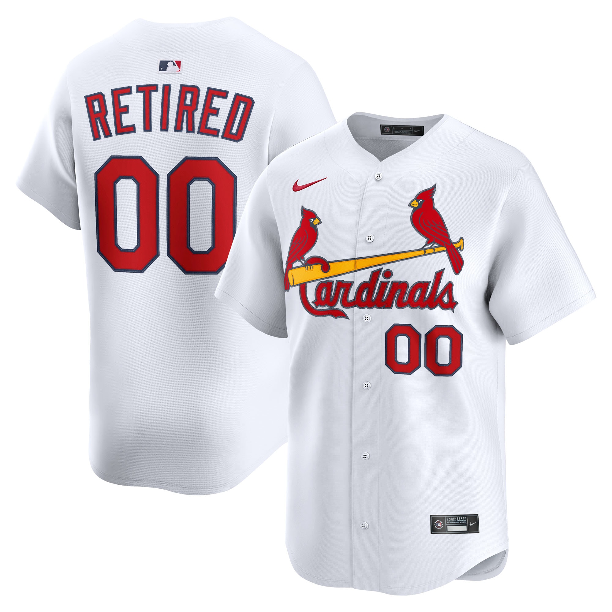 St. Louis Cardinals Home Limited Pick-A-Player Retired Roster Jersey - White
