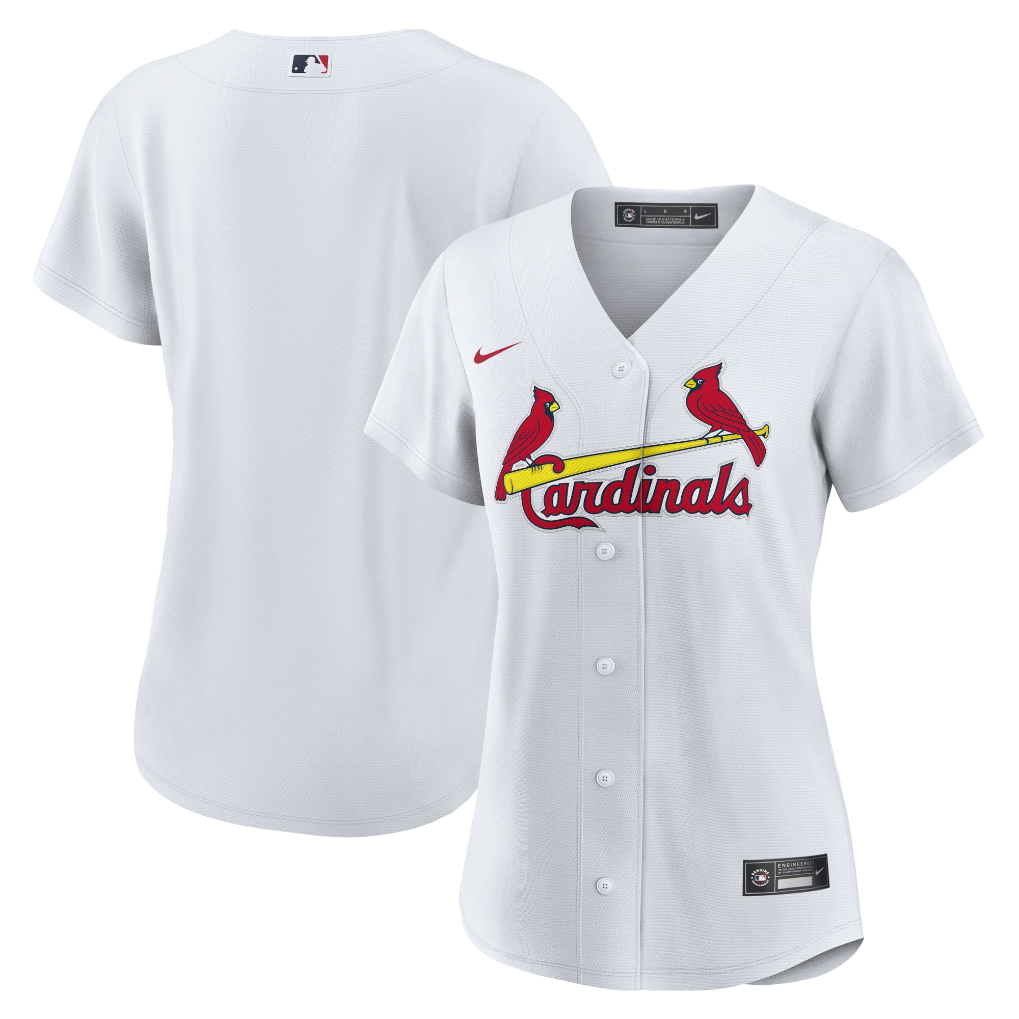 St. Louis Cardinals Women's Home Team Jersey - White