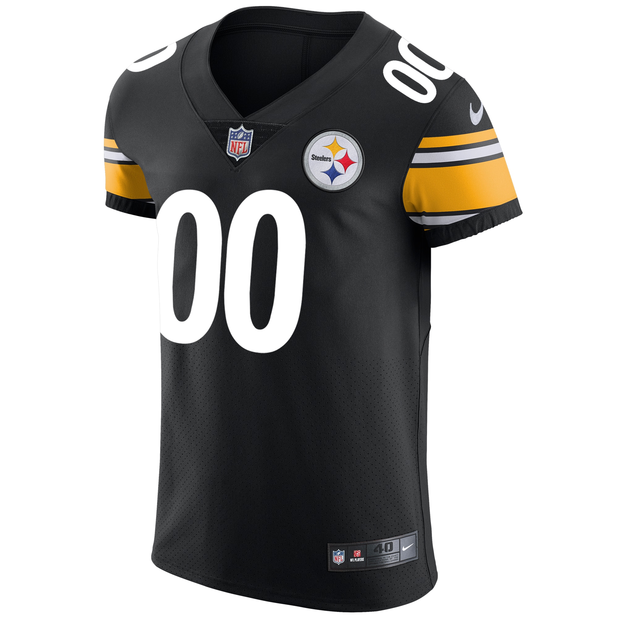 Alternative view of Steelers Black Custom Jersey - Nike - Personalize Your Style