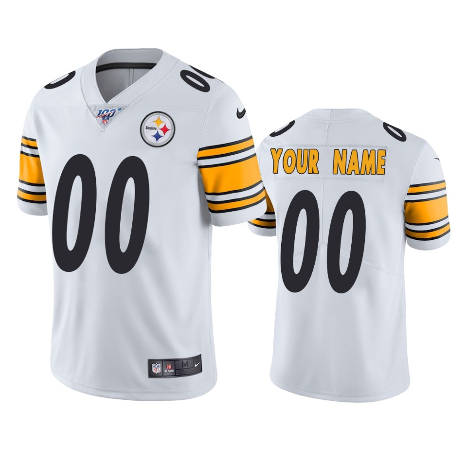 Steelers White Custom Jersey nike - Nike Steelers White Custom Jersey