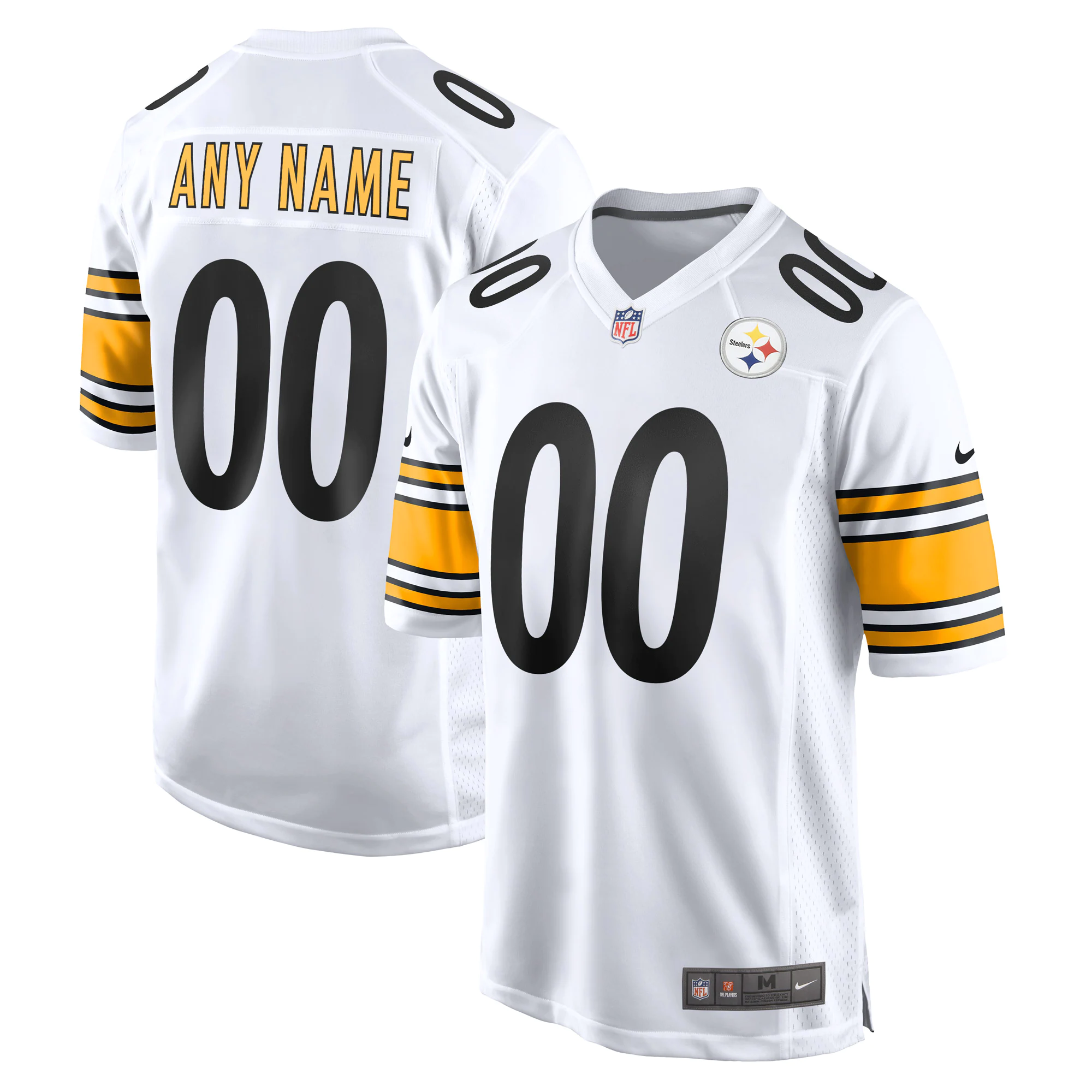 Steelers White Custom Jersey nike - Steelers White Custom Jersey