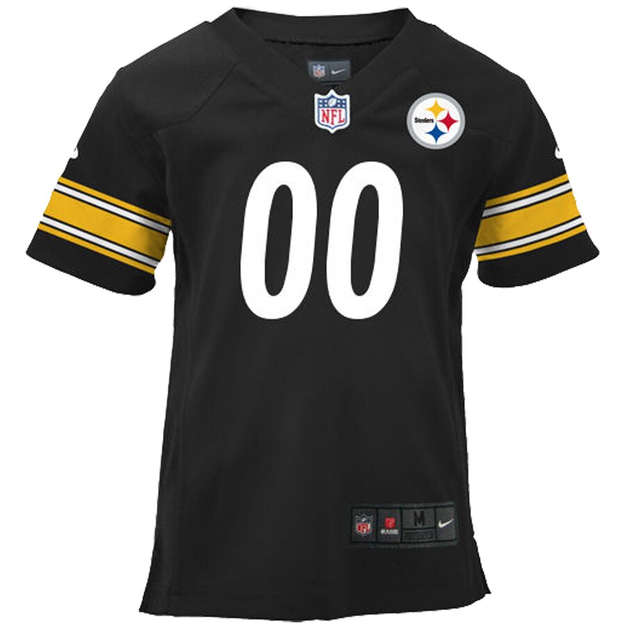 Alternative view of Steelers Youth Black Custom Jersey - Nike - Personalize It!