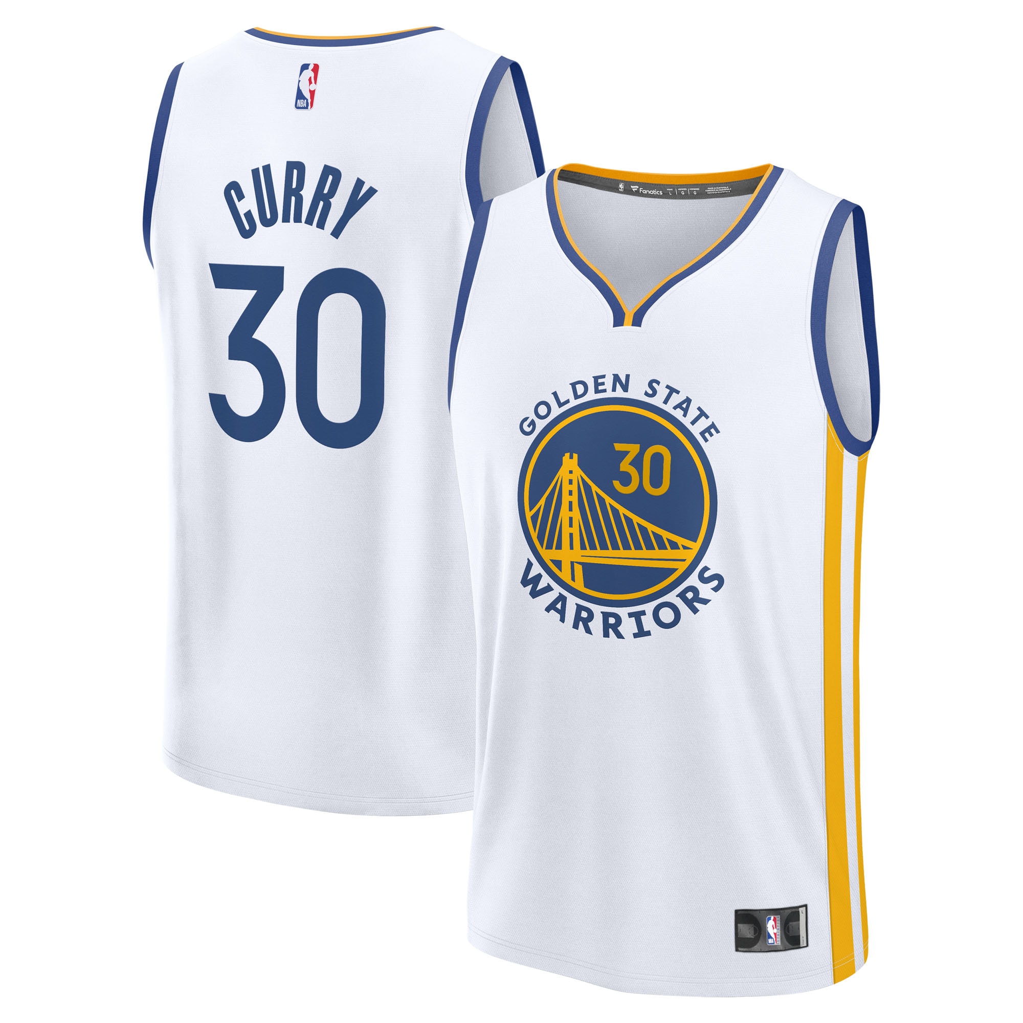 Stephen Curry Golden State Warriors Fanatics Youth Fast Break Player Jersey - Association Edition - White