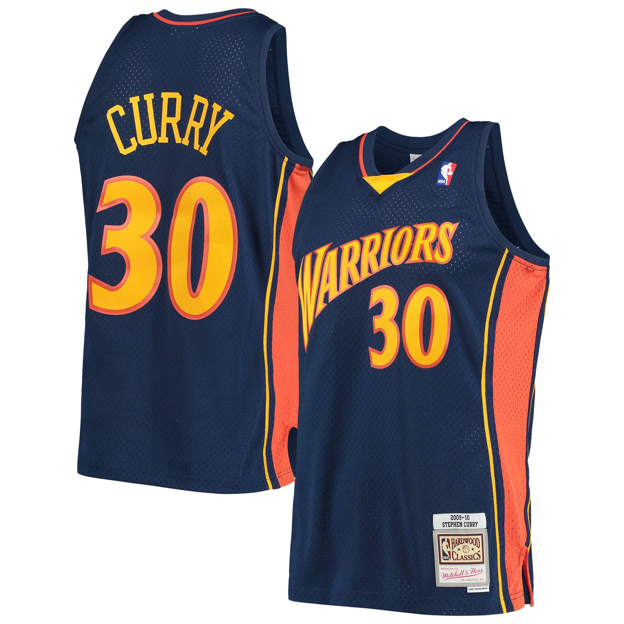 Stephen Curry Golden State Warriors Hardwood Classics Swingman Jersey
