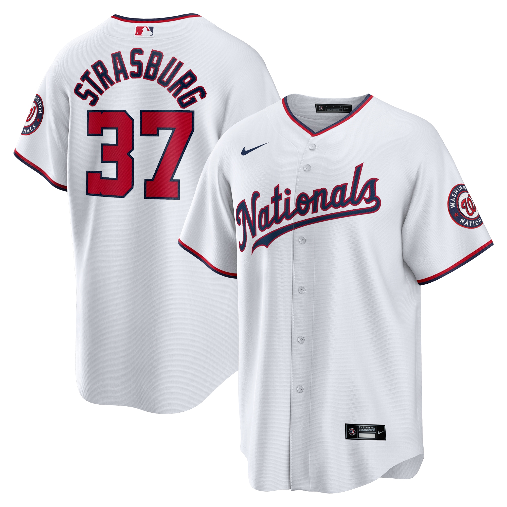 Stephen Strasburg Washington Nationals Home Jersey - White