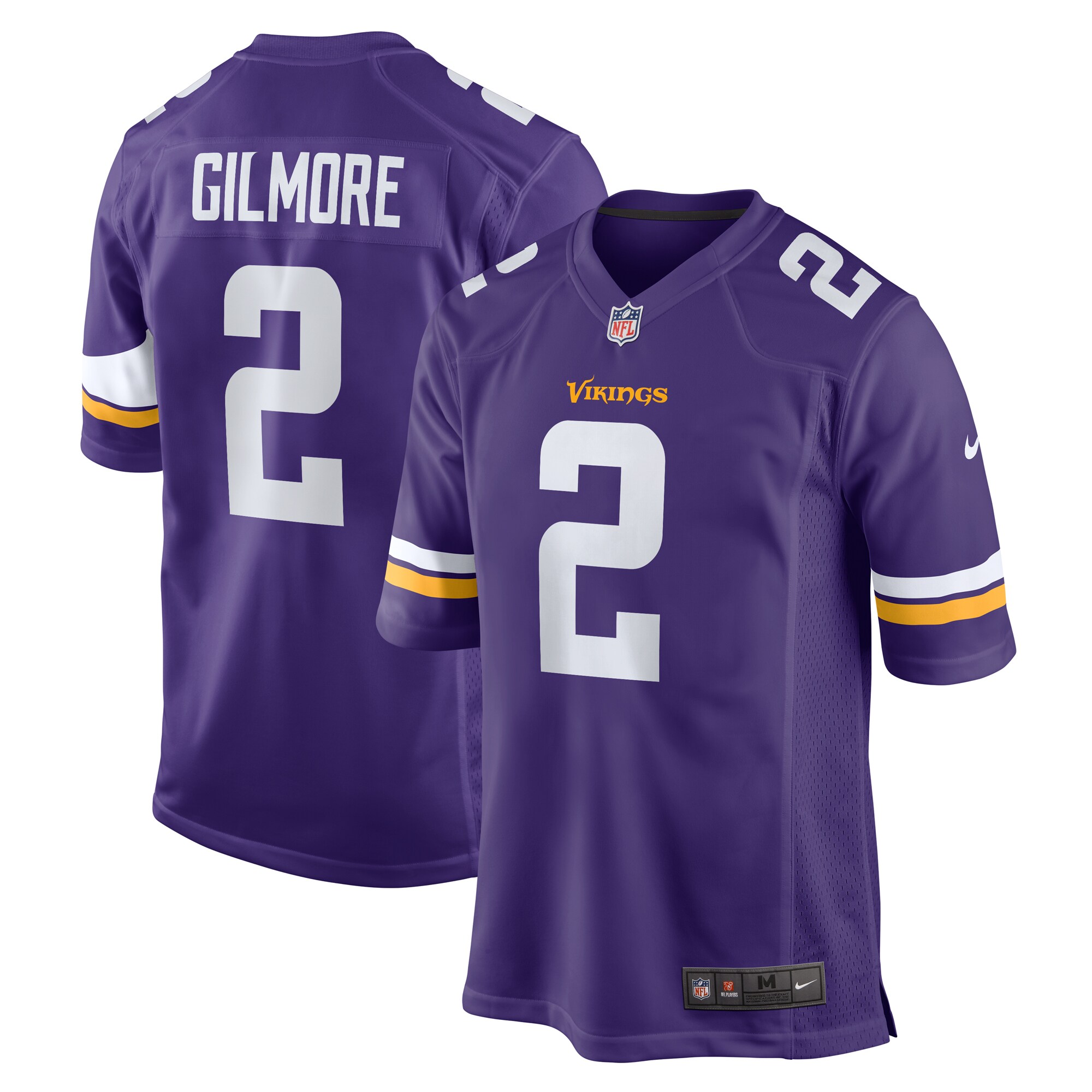 Stephon Gilmore Minnesota Vikings Game Jersey - Purple