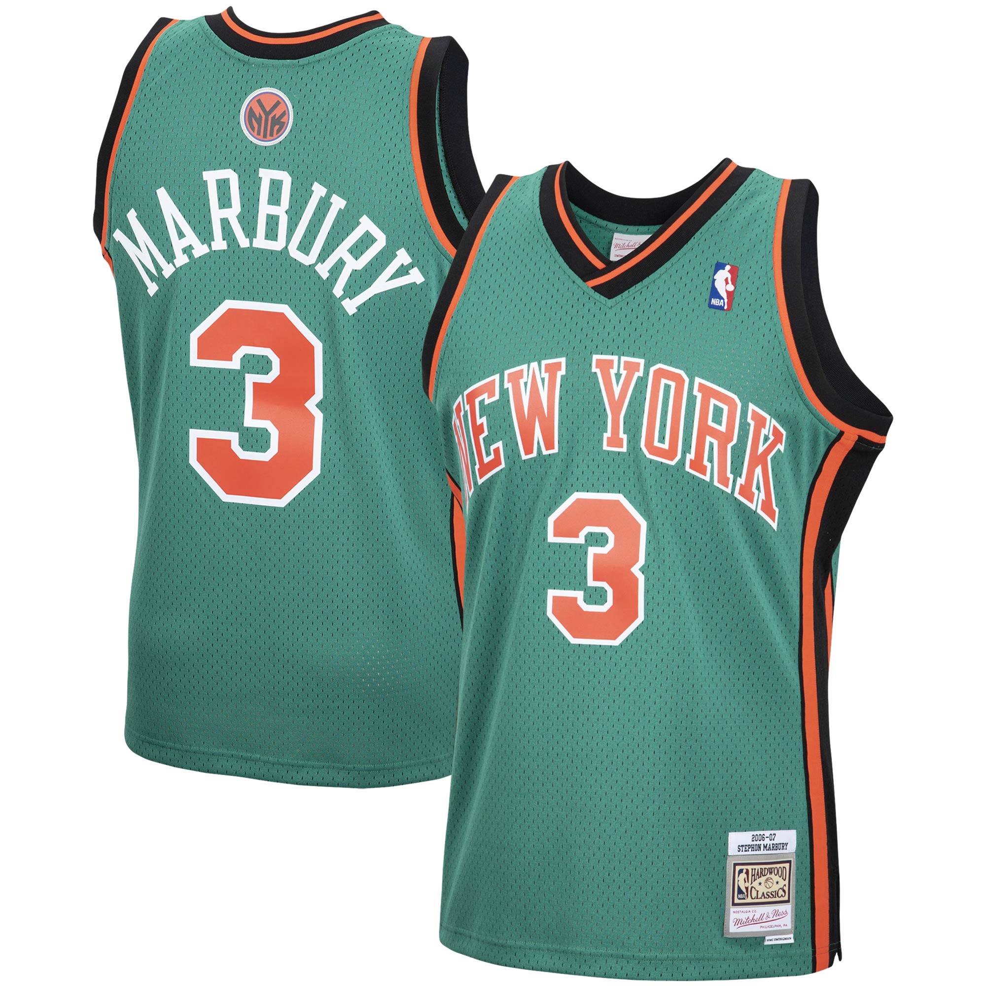 Stephon Marbury New York Knicks 2006/07 Hardwood Classics Swingman Jersey - Green