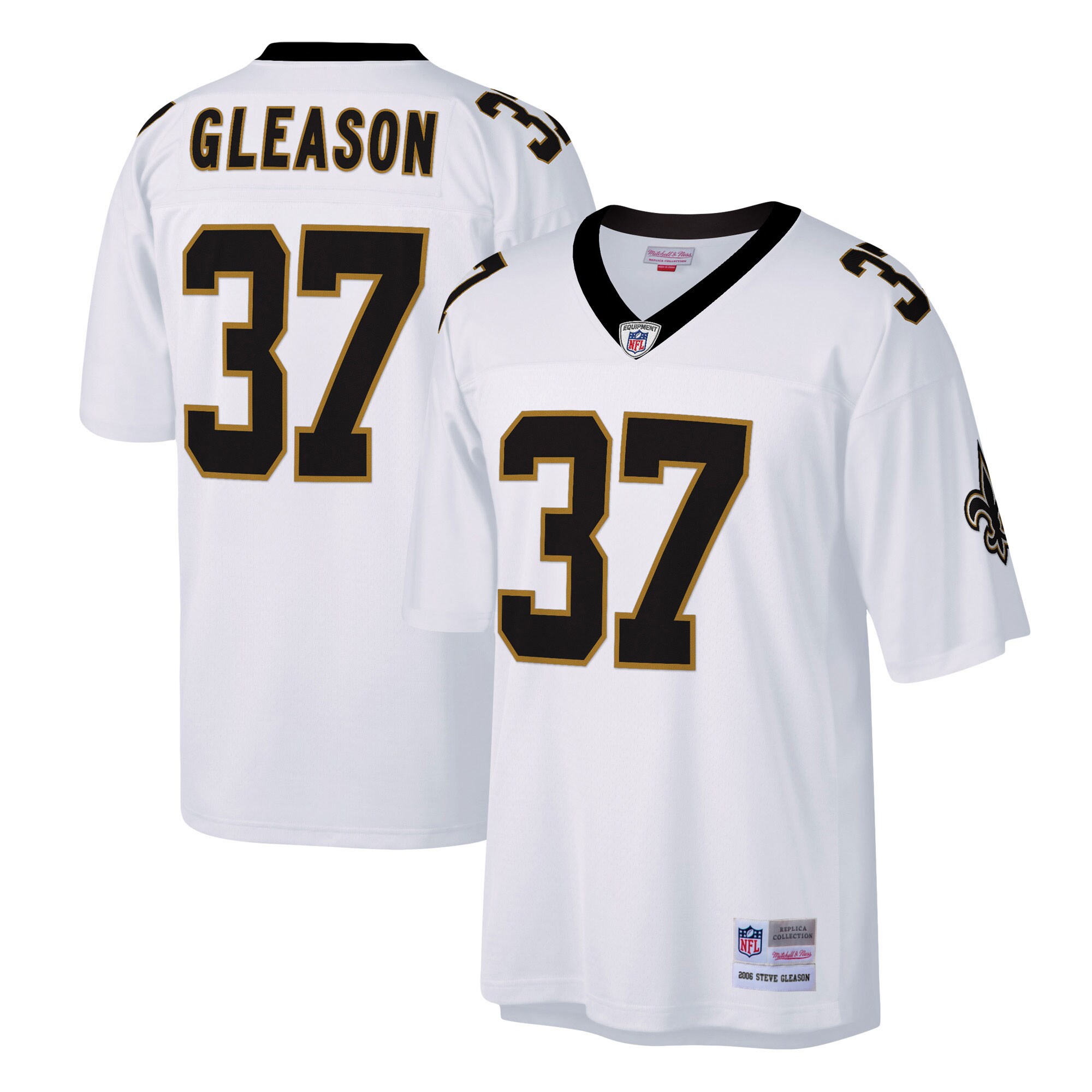 Steve Gleason New Orleans Saints Big & Tall 2006 Retired Player Jersey - White