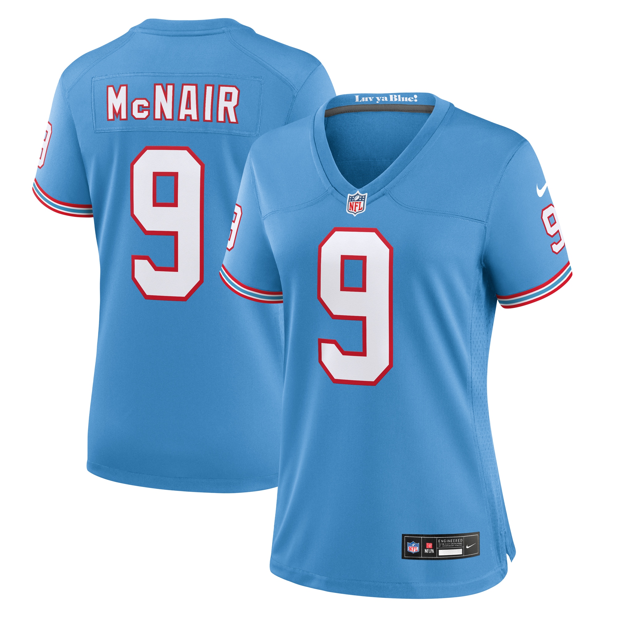 Steve McNair Tennessee Titans Women's Oilers Throwback Retired Player Game Jersey