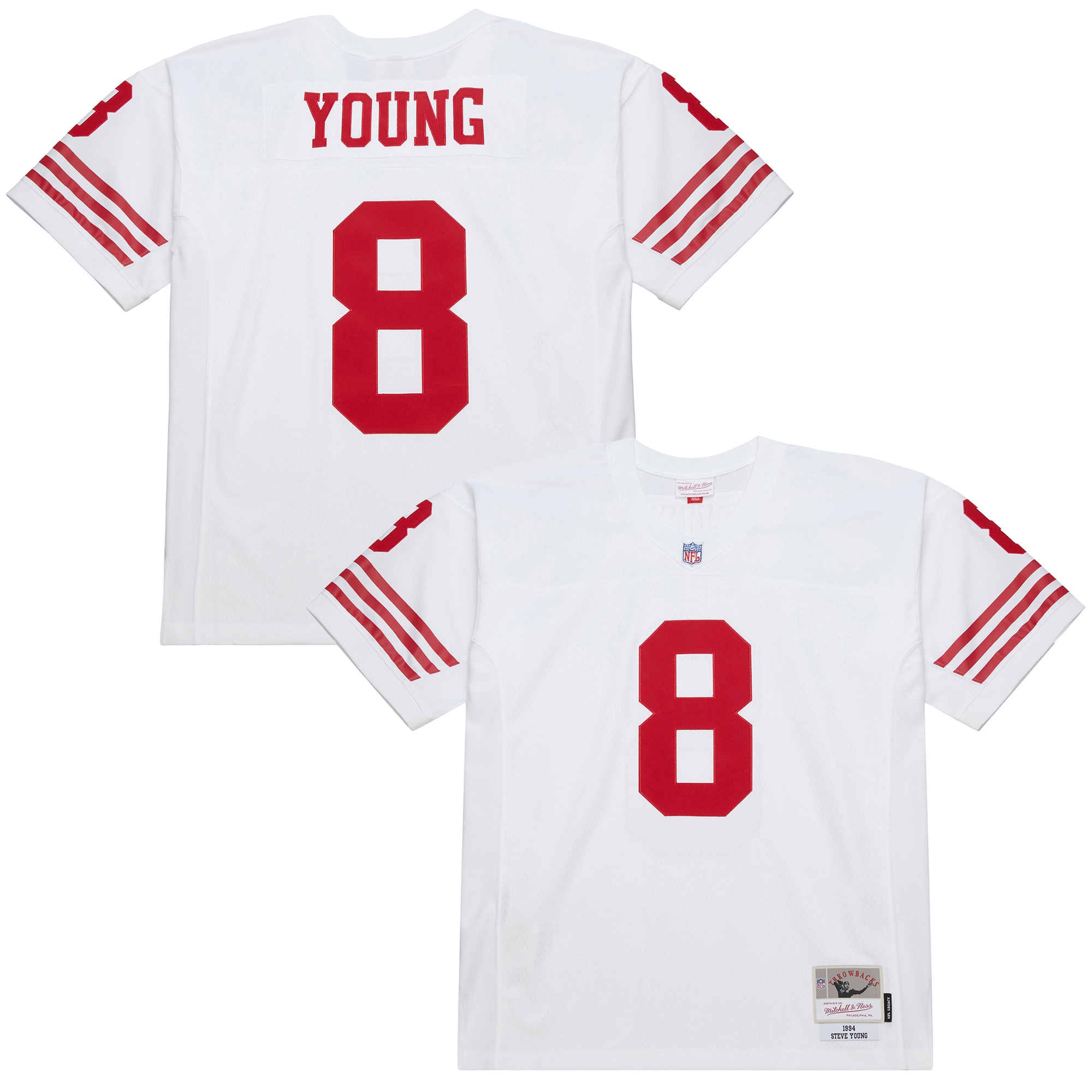 Steve Young San Francisco 49ers 1994 Legacy Jersey - White