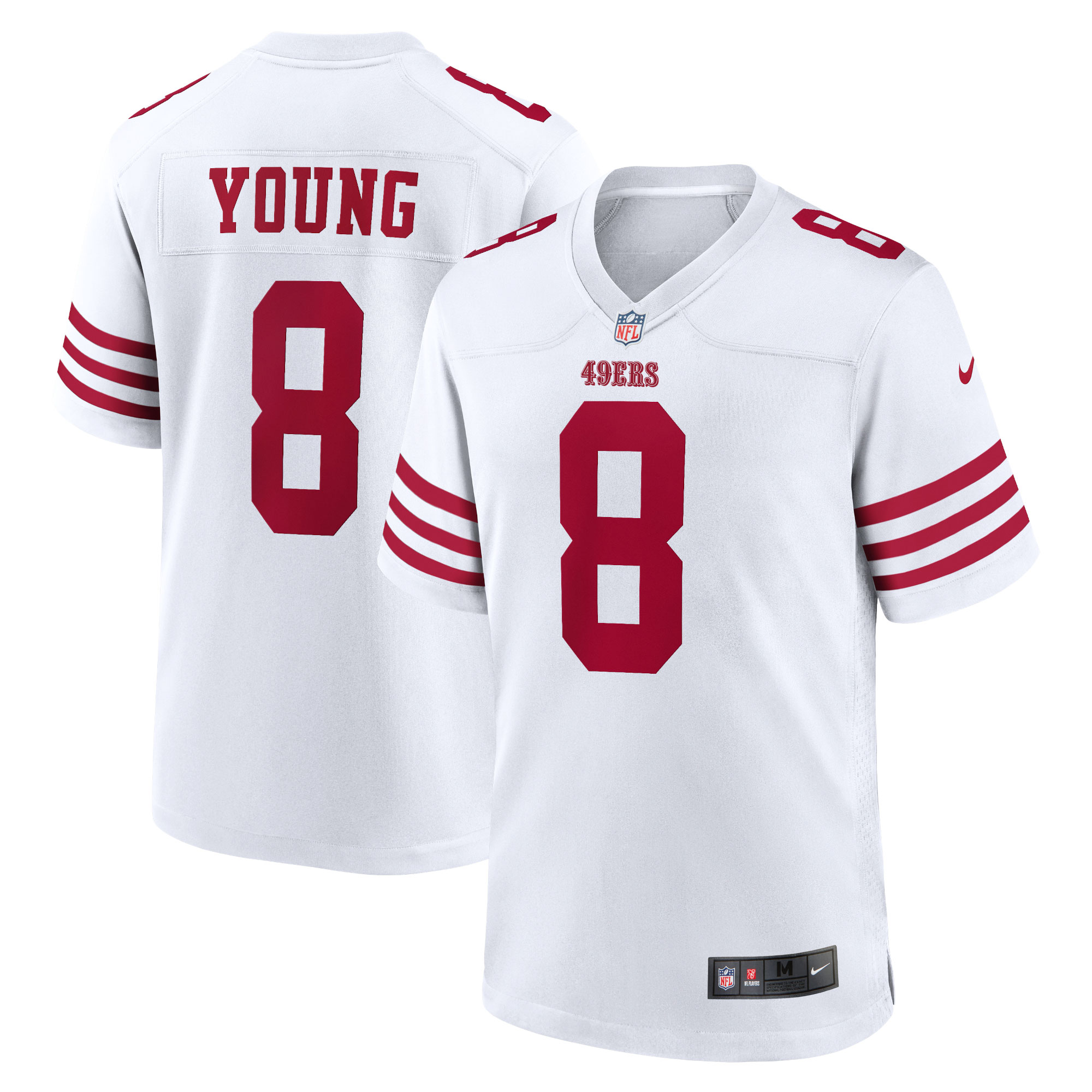 Steve Young San Francisco 49ers Retired Game Player Jersey - White