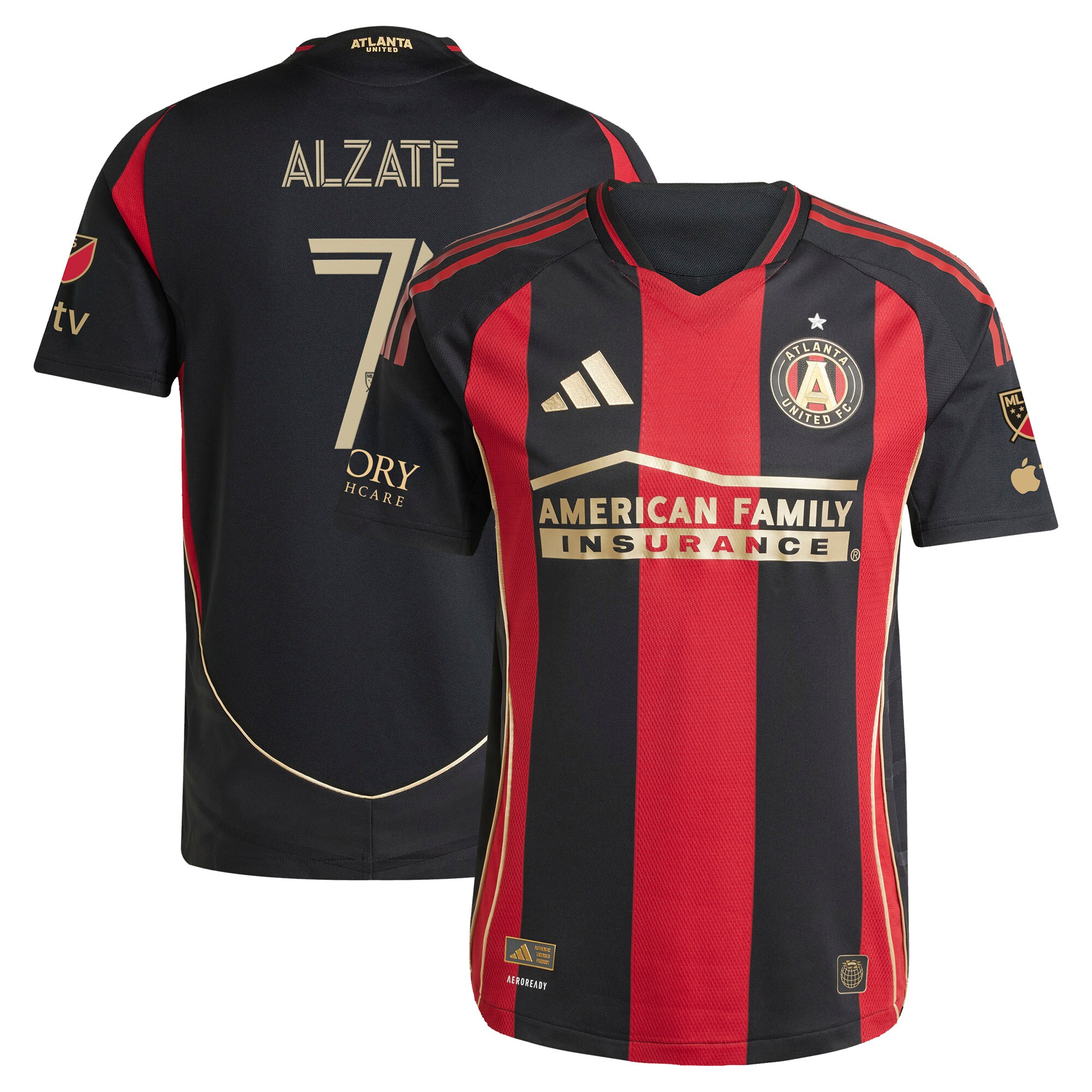 Steven Alzate Atlanta United FC 2025 The Connector On-Field Jersey – Black