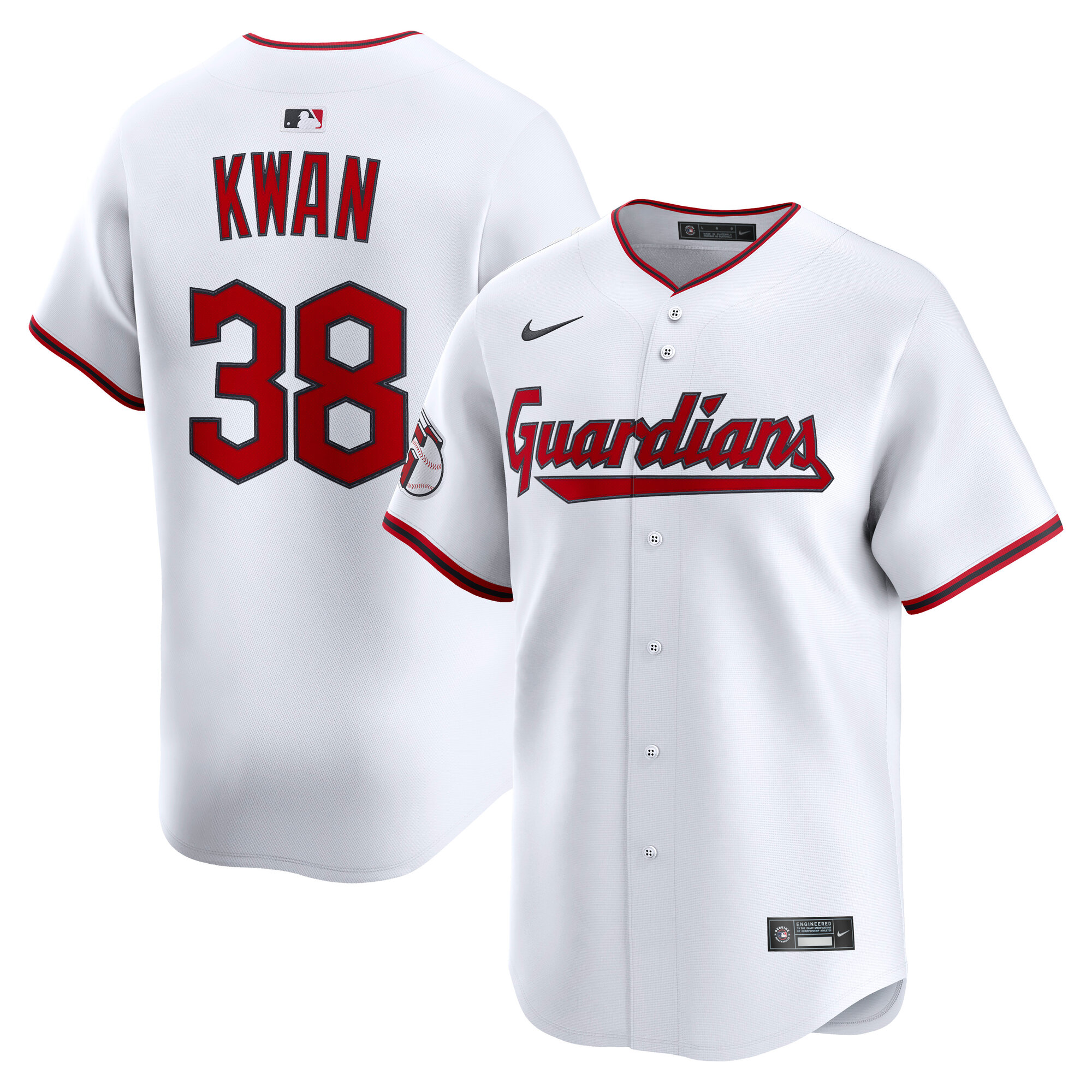 Steven Kwan Cleveland Guardians Home Limited Player Jersey - White