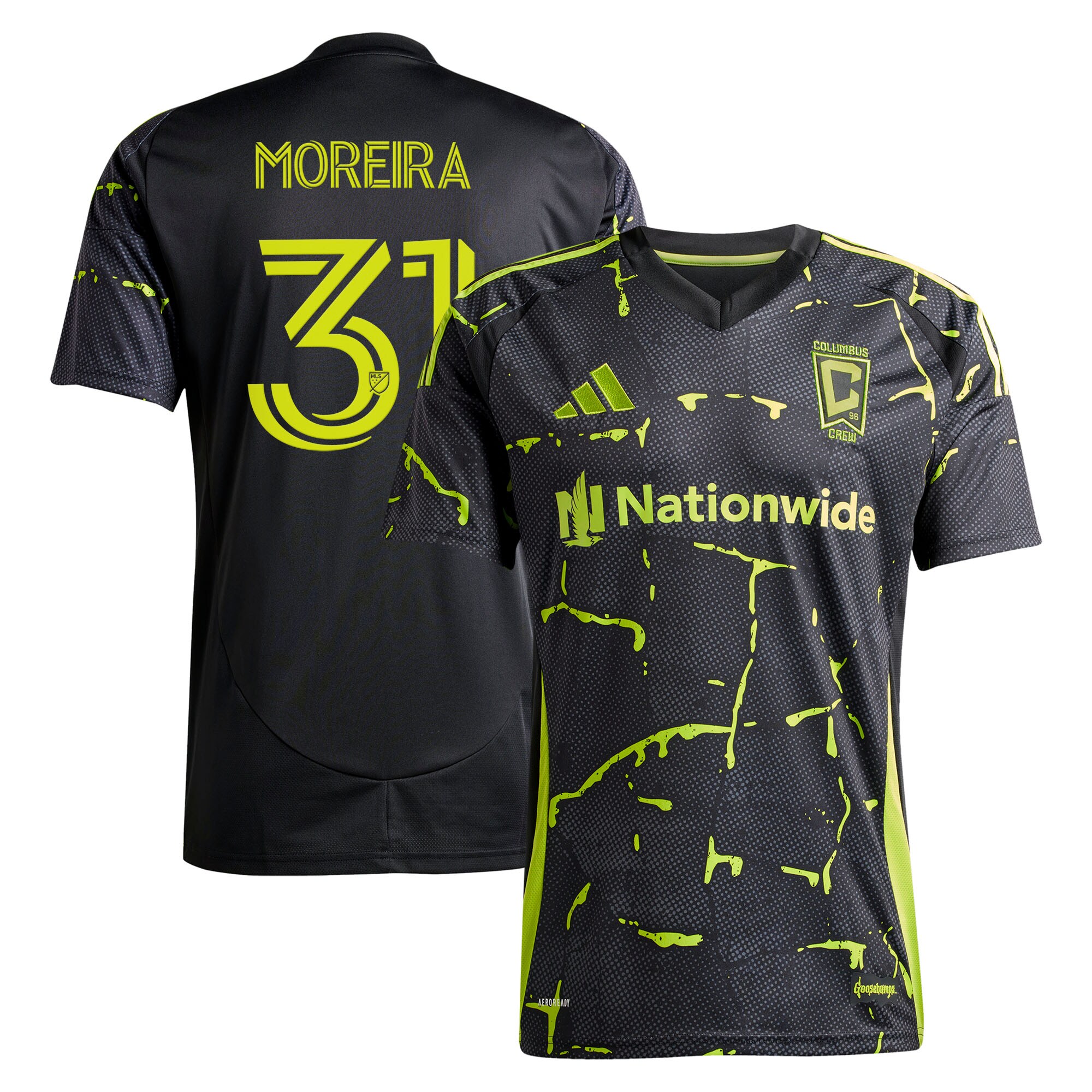 Steven Moreira Columbus Crew 2025 The Goosebumps Kit Jersey - Black