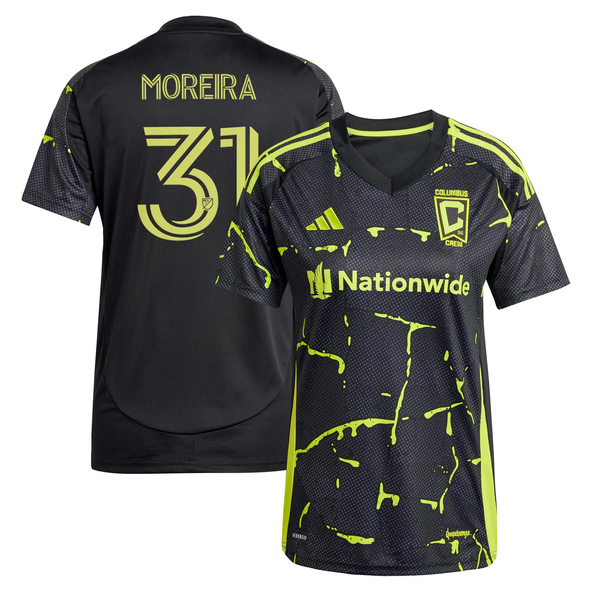 Steven Moreira Columbus Crew Women's 2025 The Goosebumps Kit Jersey - Black
