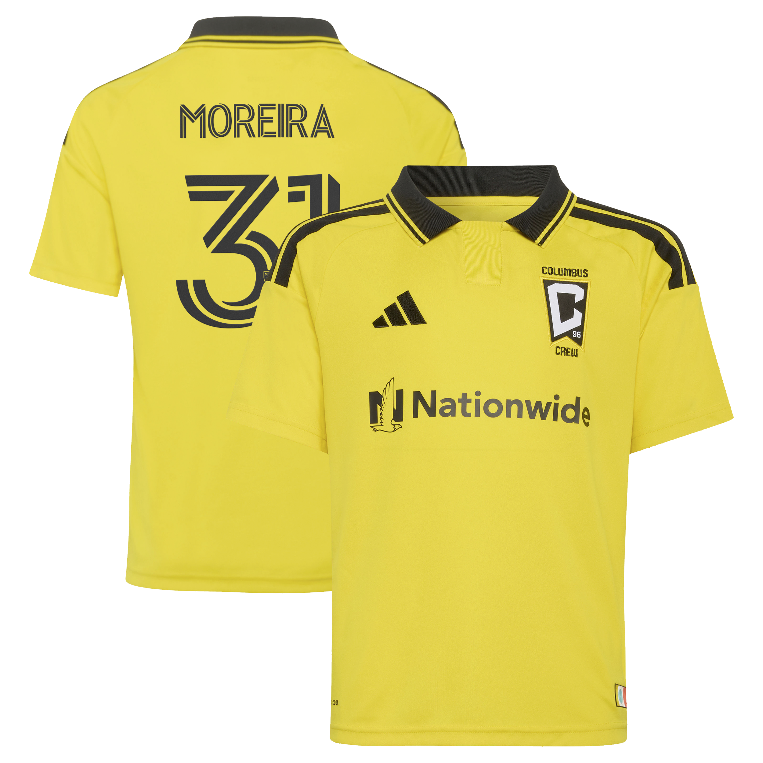 Steven Moreira Columbus Crew Youth 2026 The Crafted for Excellence Kit Jersey - Yellow
