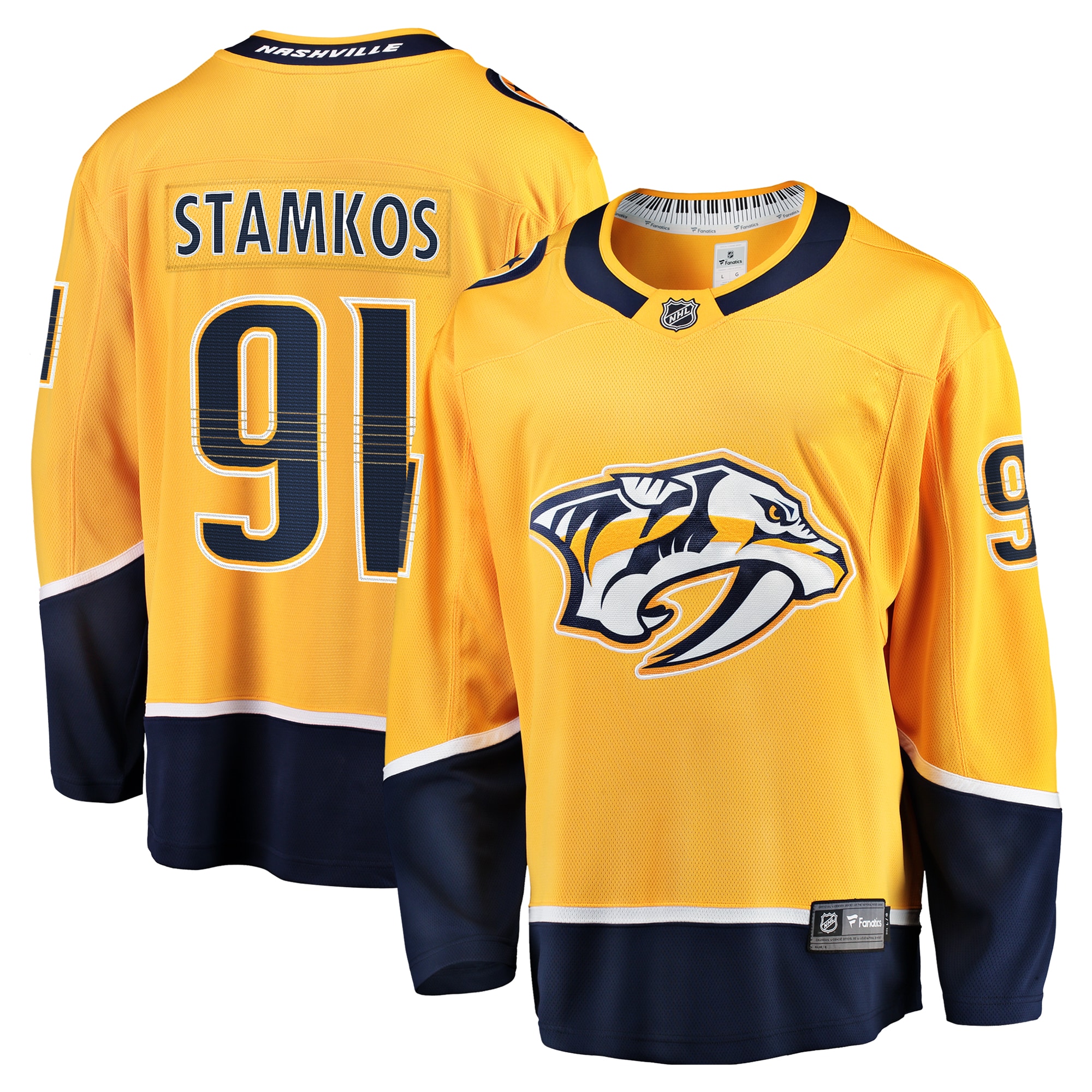 Steven Stamkos Nashville Predators Fanatics Home Premier Breakaway Player Jersey - Gold