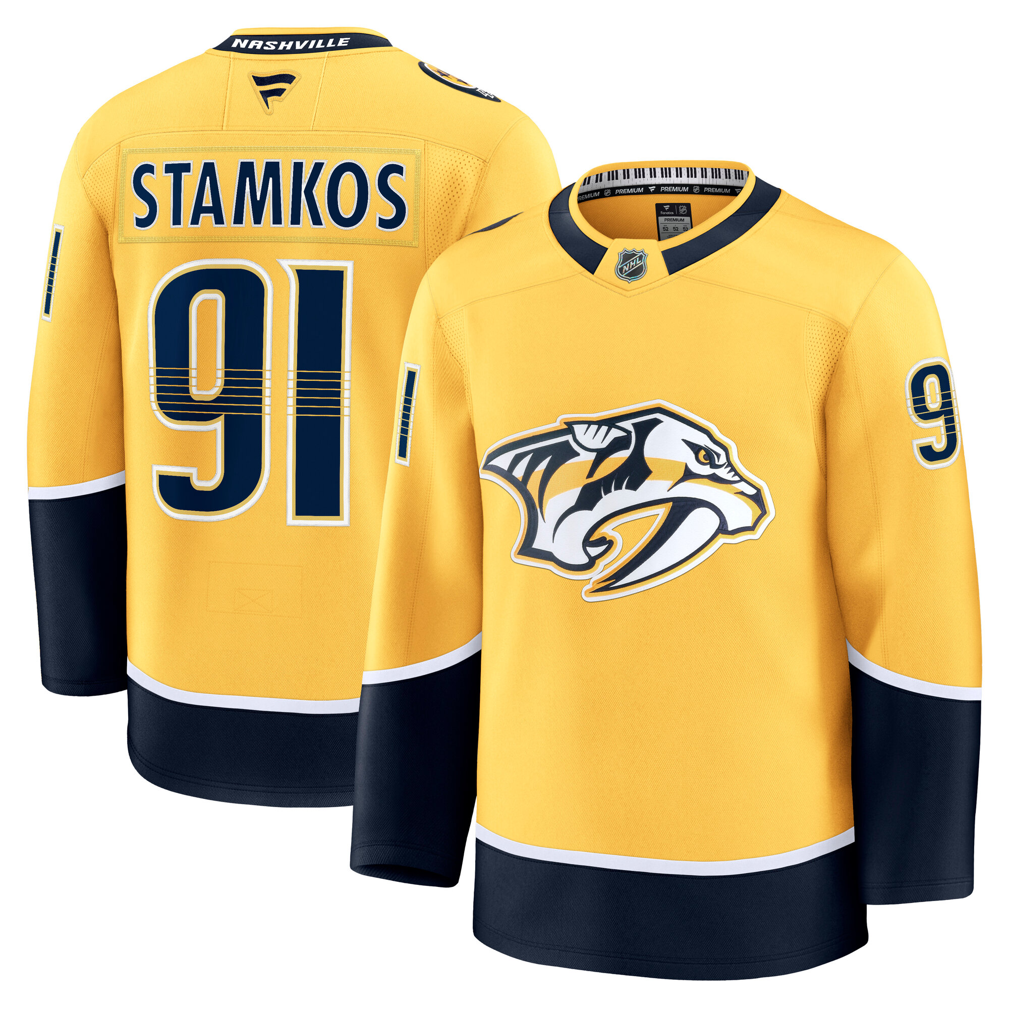 Steven Stamkos Nashville Predators Fanatics Home Premium Jersey - Gold