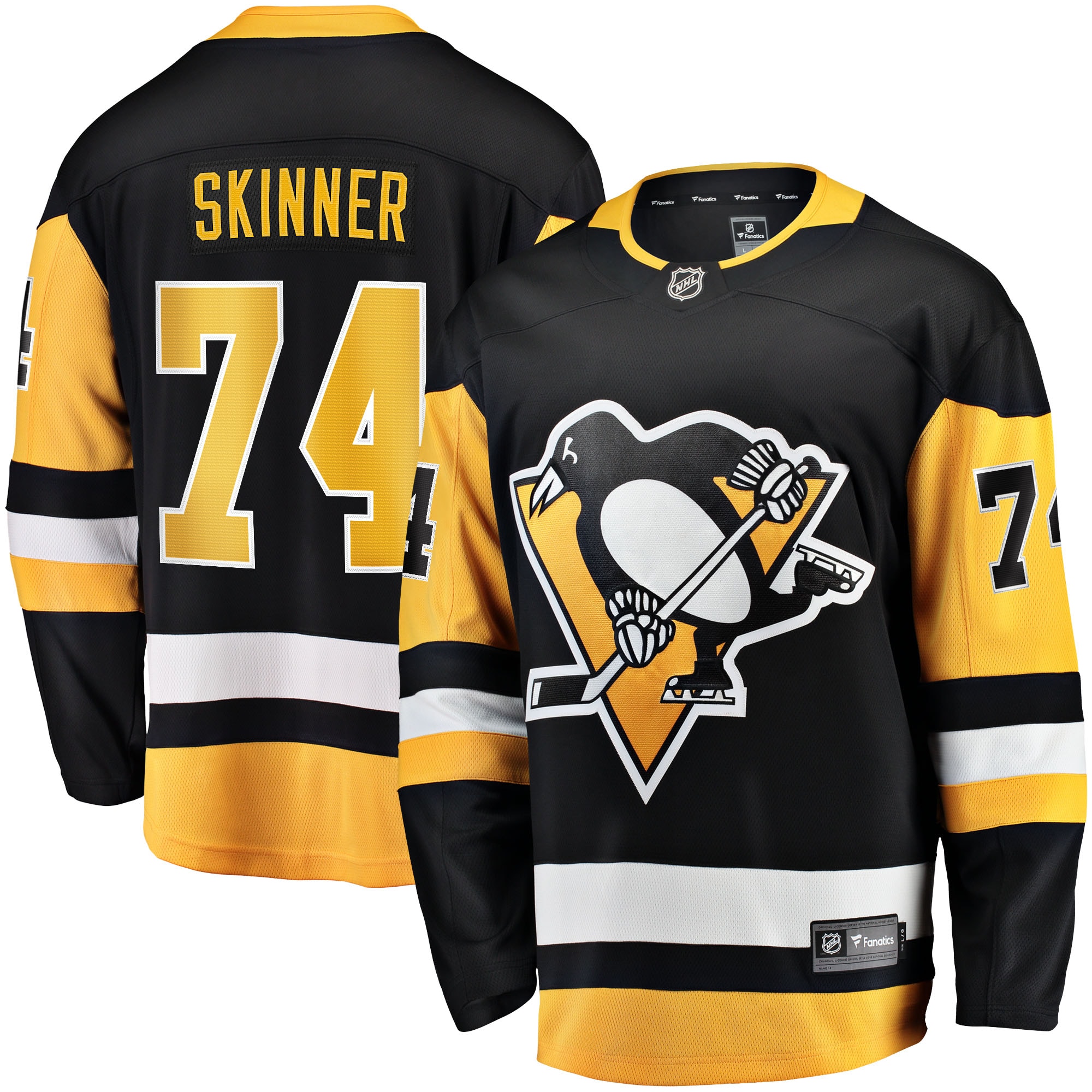 Stuart Skinner Pittsburgh Penguins Fanatics Home Breakaway Jersey - Black