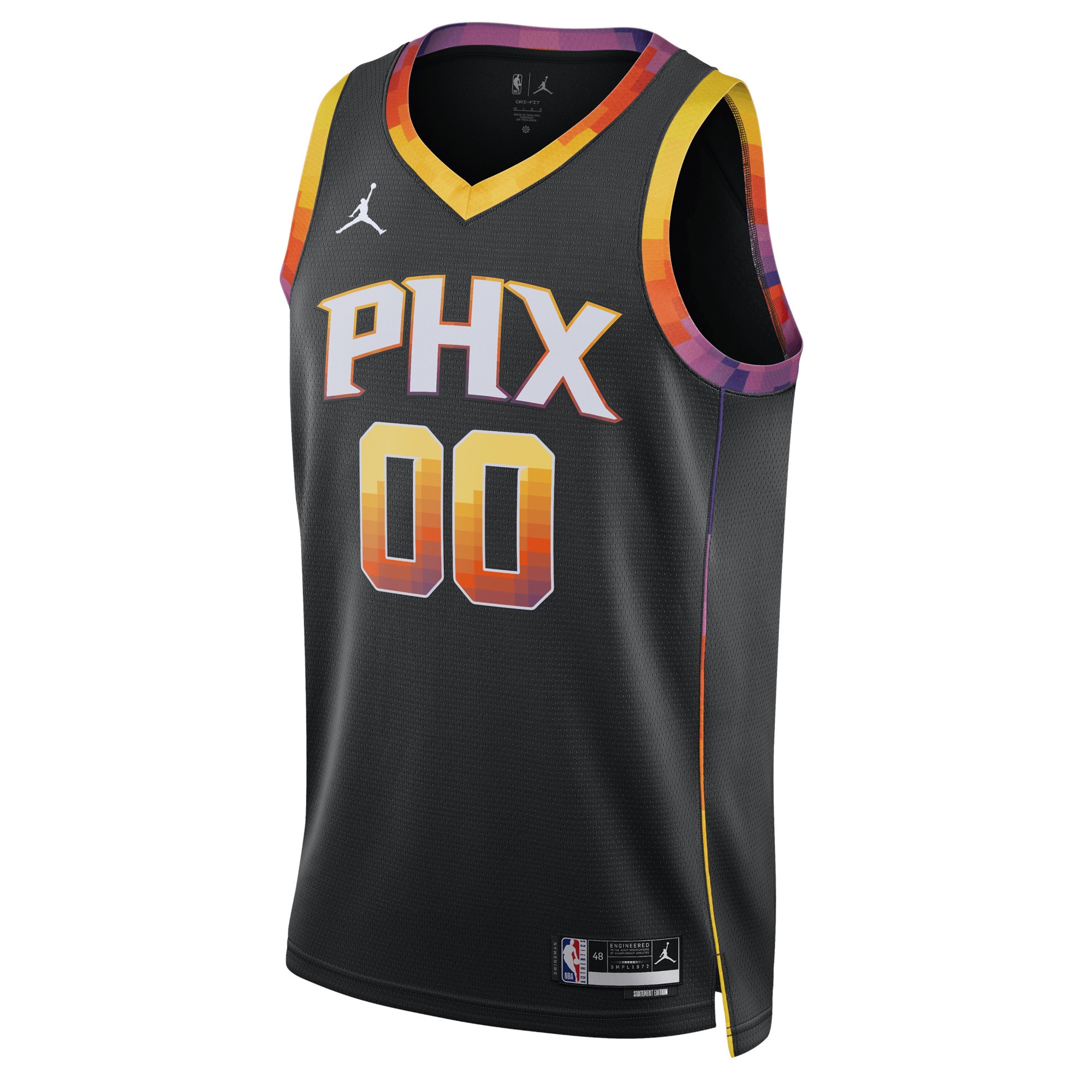 Alternative view of Suns Custom Black Jersey - Nike - Statement Edition