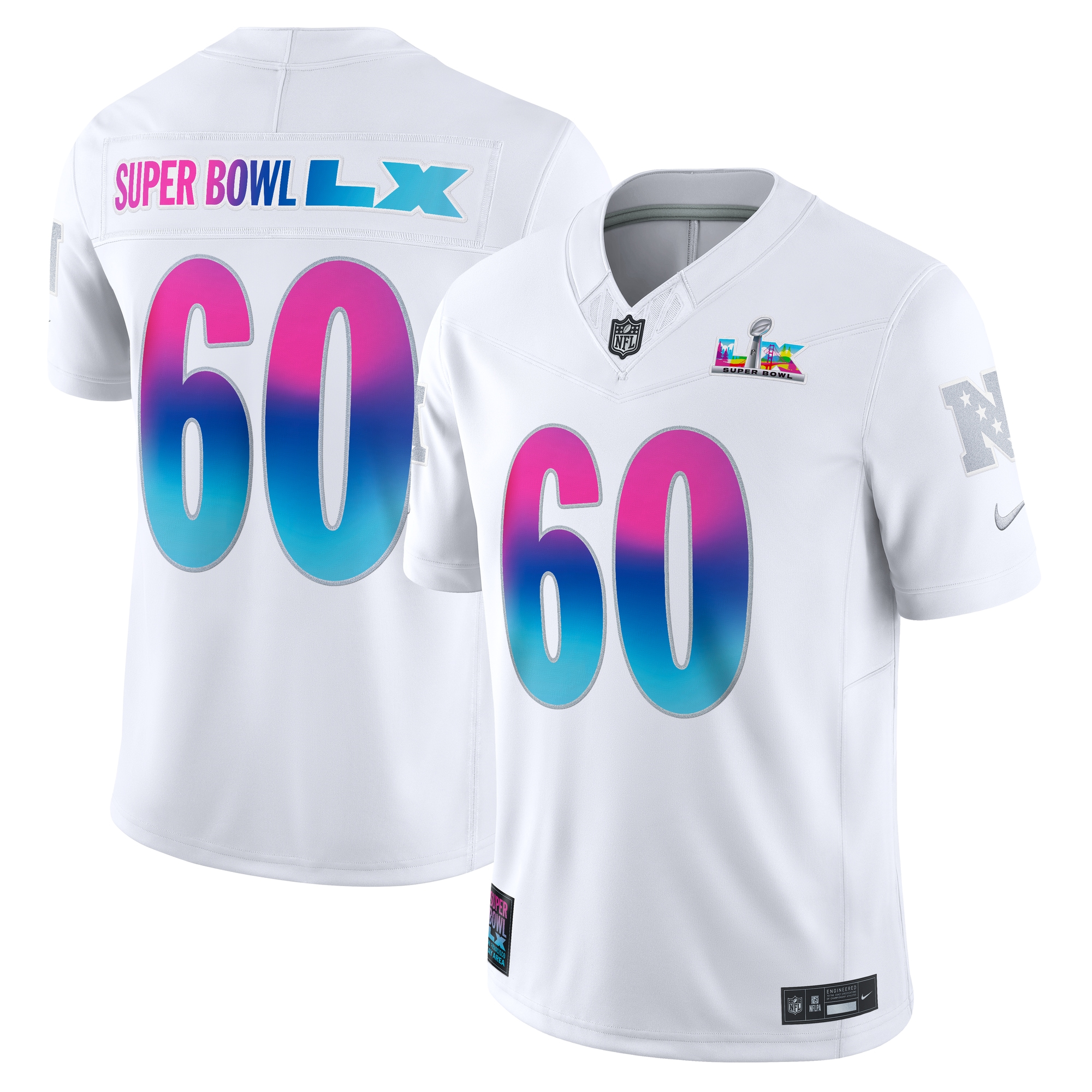 Super Bowl LX Vapor F.U.S.E. Limited Jersey - White