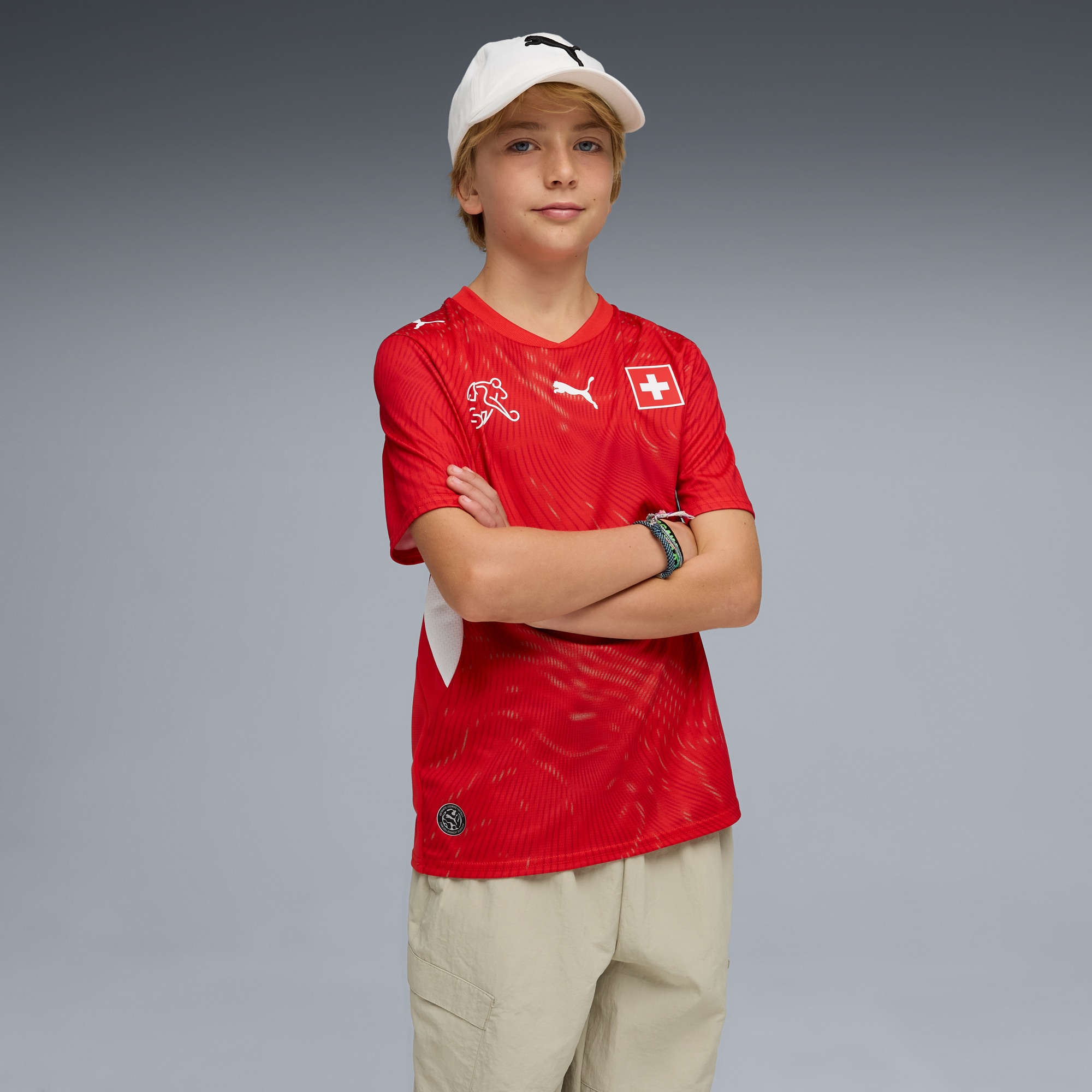 Switzerland National Team Puma Youth 2026 Home Jersey - Red
