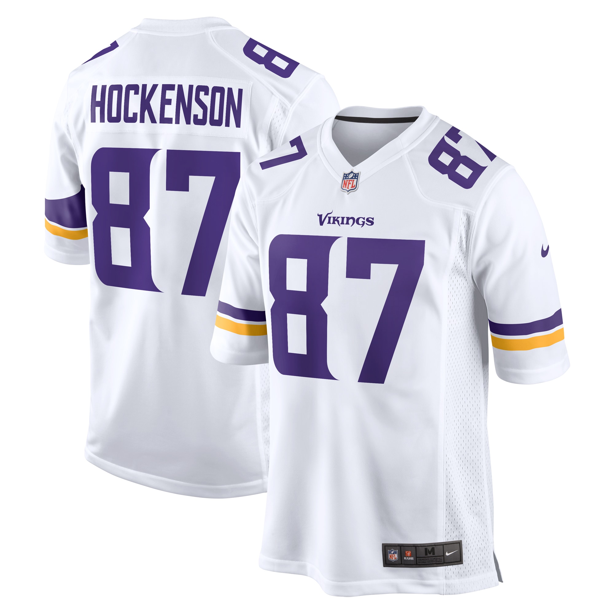 T.J. Hockenson Minnesota Vikings Game Player Jersey - White